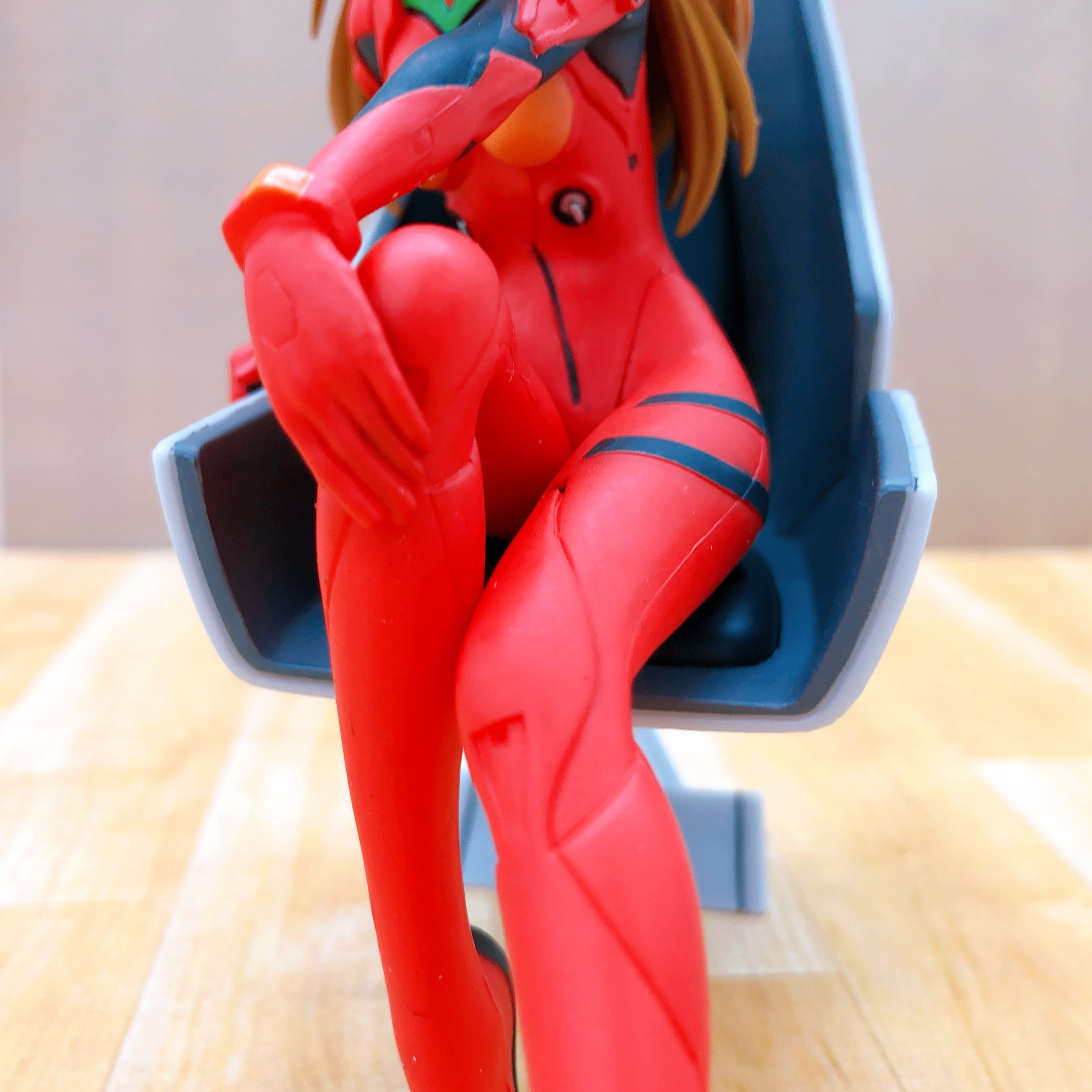 (NO BOX) Evangelion Asuka Langley Sohryu Premium Figure Girl with Chair Sega