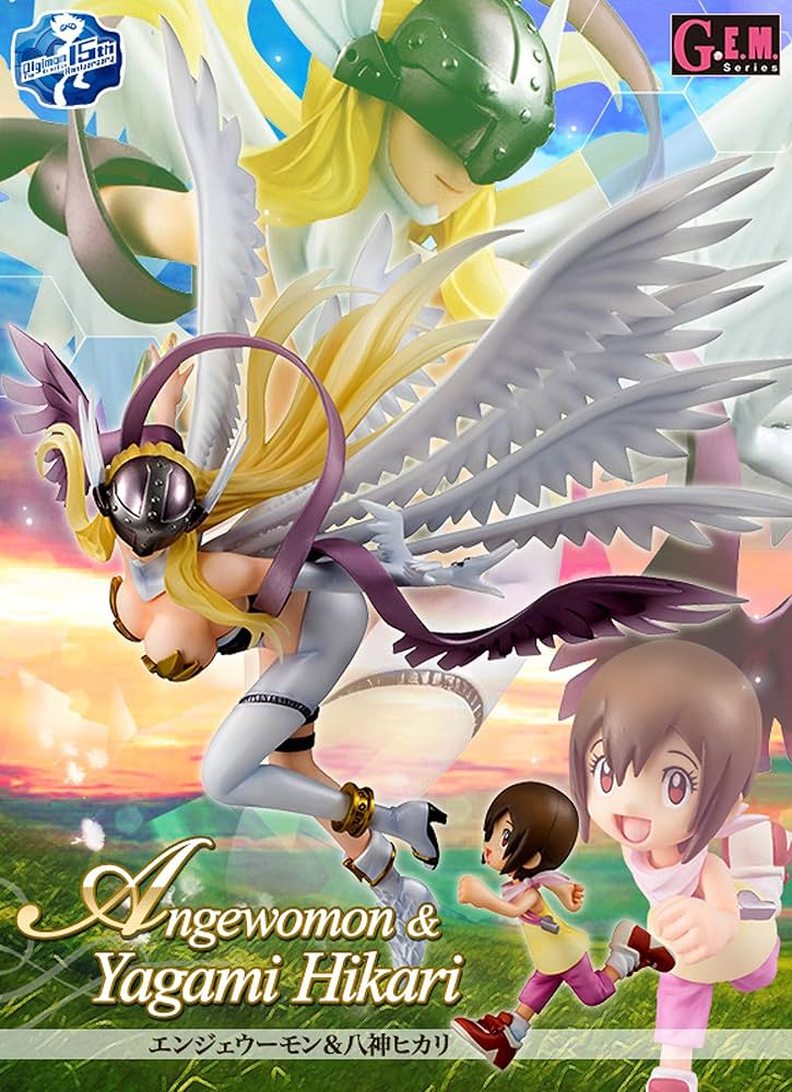 Digimon Adventure Angewomon & Hikari Yagami Reissue Ver G.E.M. Figure 15+ Sealed