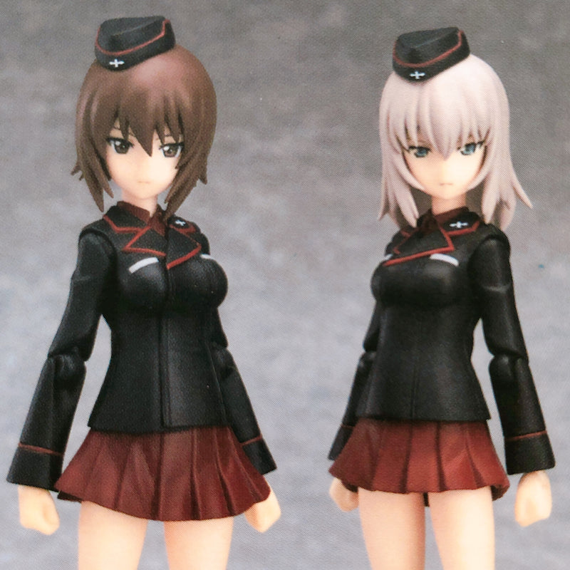 (w/Bonus) Girls und Panzer Erika Itsumi & Maho Nishizumi figma 332 Figure NEW