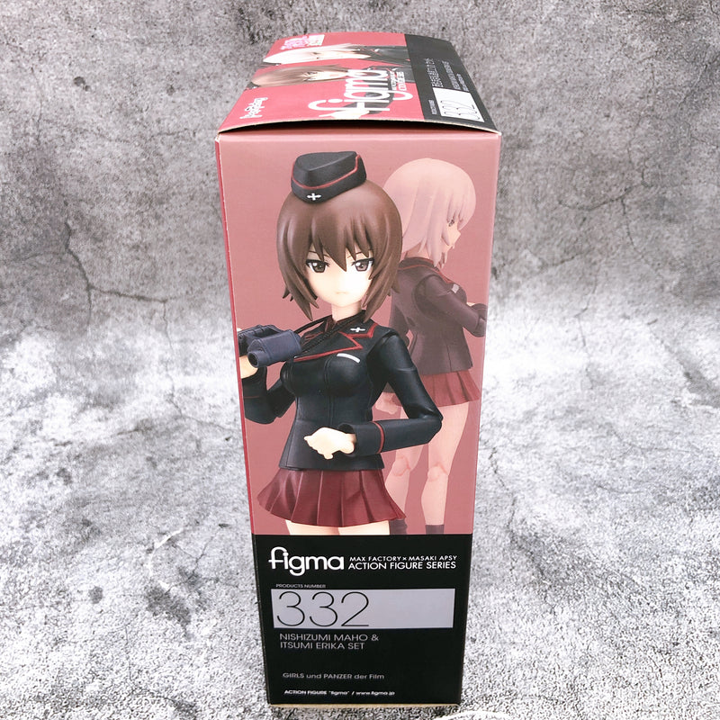 (w/Bonus) Girls und Panzer Erika Itsumi & Maho Nishizumi figma 332 Figure NEW