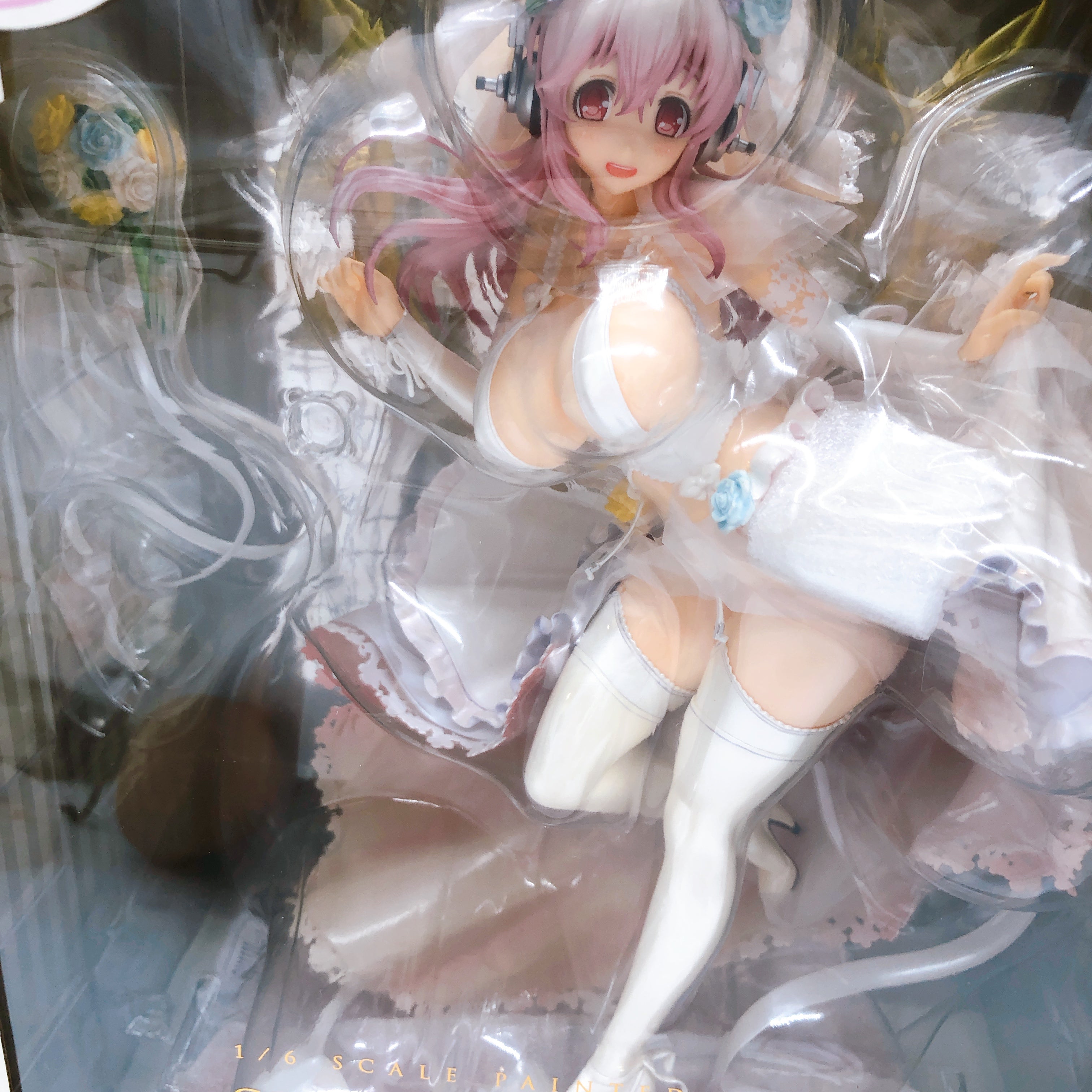 Super Sonico 10th Anniversary Figure Wedding Ver. 1/6 Scale Good Smile Japan NEW