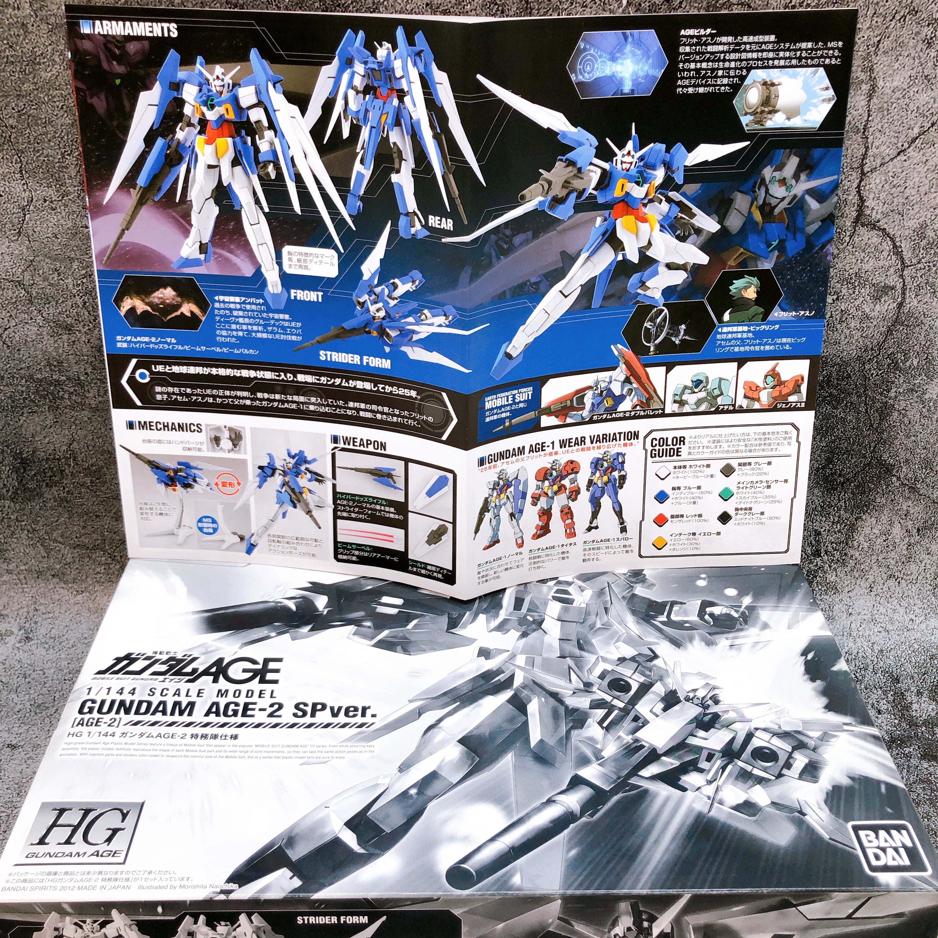 HG 1/144 Gundam AGE-2 SP ver. Gunpla Model Kit Premium Bandai Japan NEW FASTSHIP