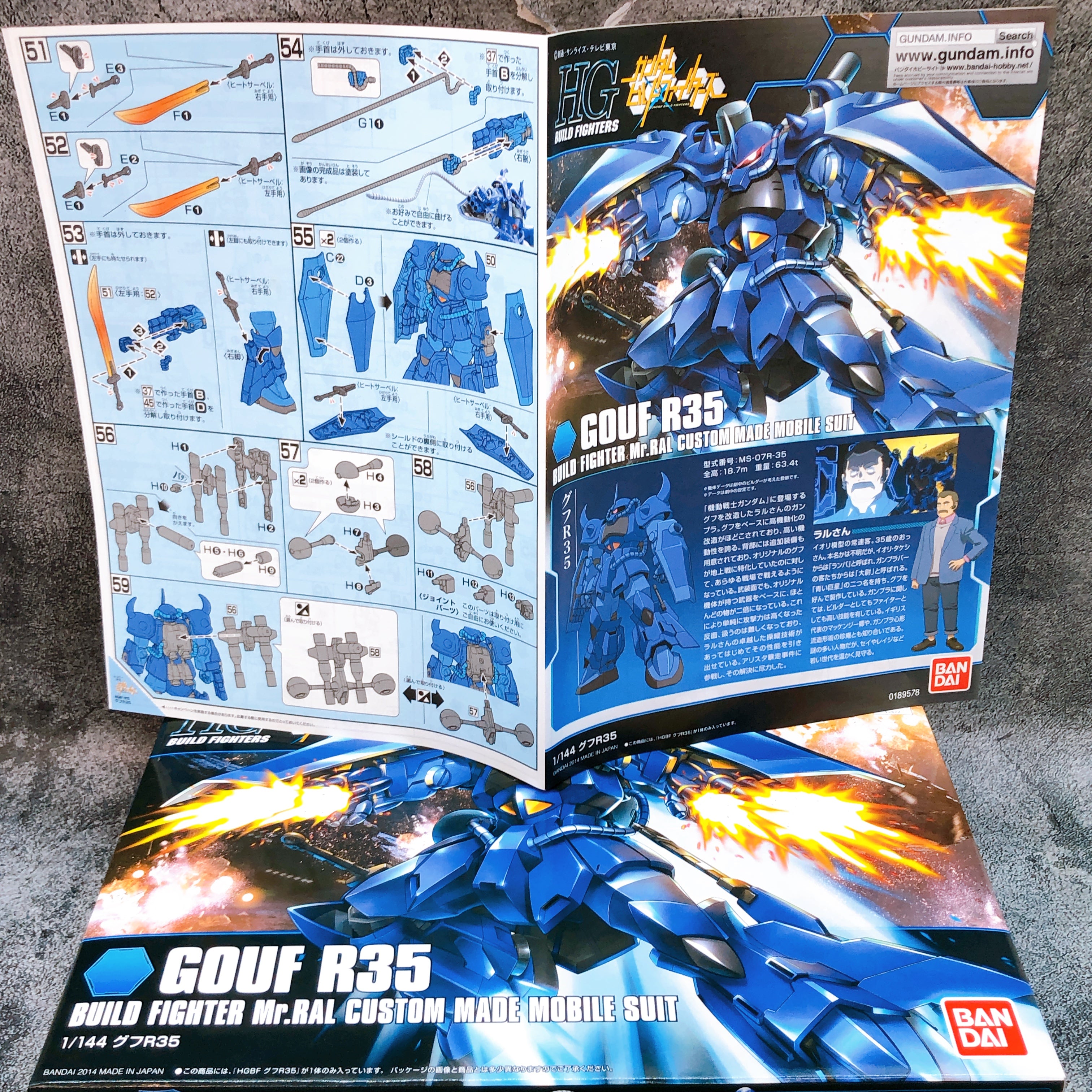 HGBF 1/144 Gouf R35 Gundam Build Fighters Model Kit 15+ Bandai Japan FASTSHIP