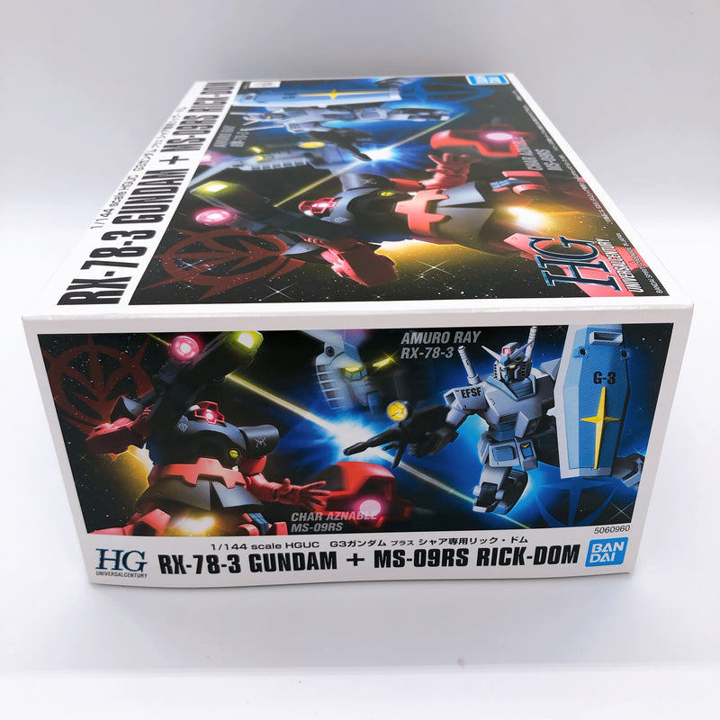 HGUC 1/144 RX-78-3 Gundam + MS-09RS Rick Dom Model Kit Bandai Japan NEW FASTSHIP