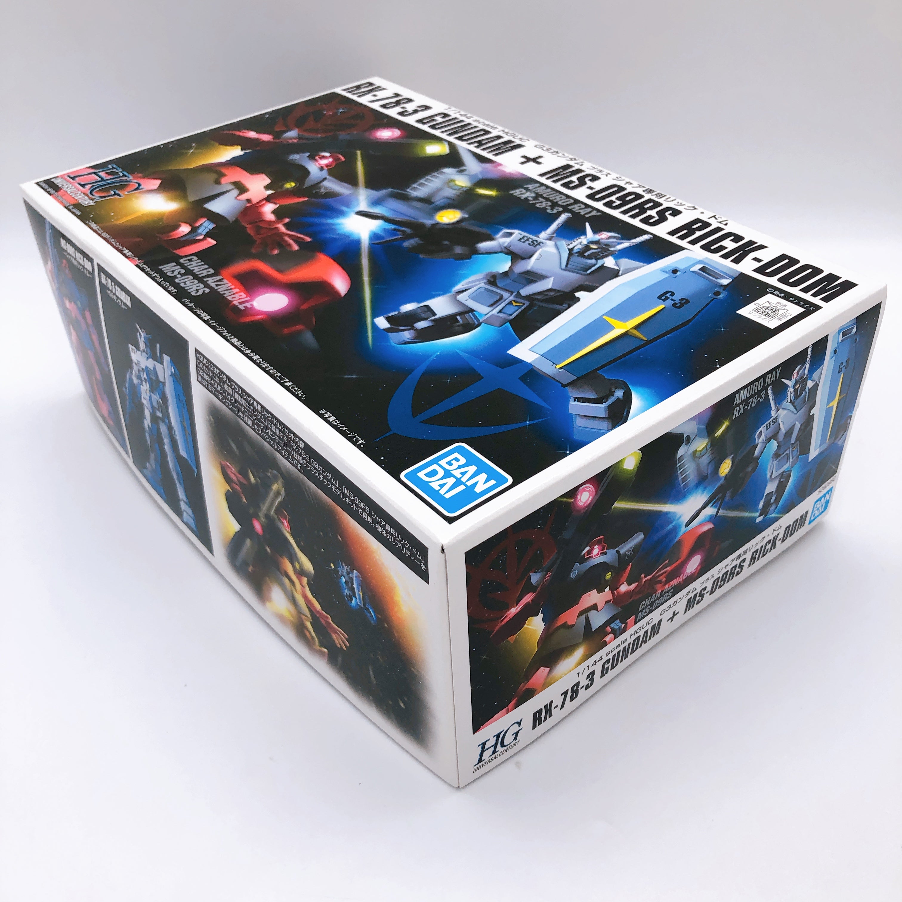 HGUC 1/144 RX-78-3 Gundam + MS-09RS Rick Dom Model Kit Bandai Japan NE