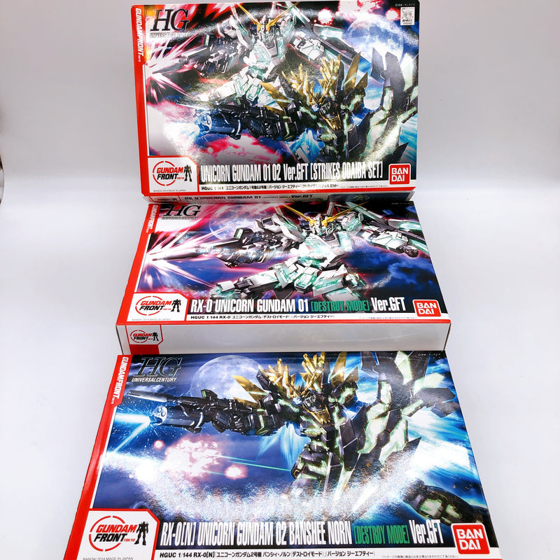 HGUC 1/144 Unicorn Gundam 01 02 Ver. GFT STRIKES ODAIBA SET Limited Kit Bandai