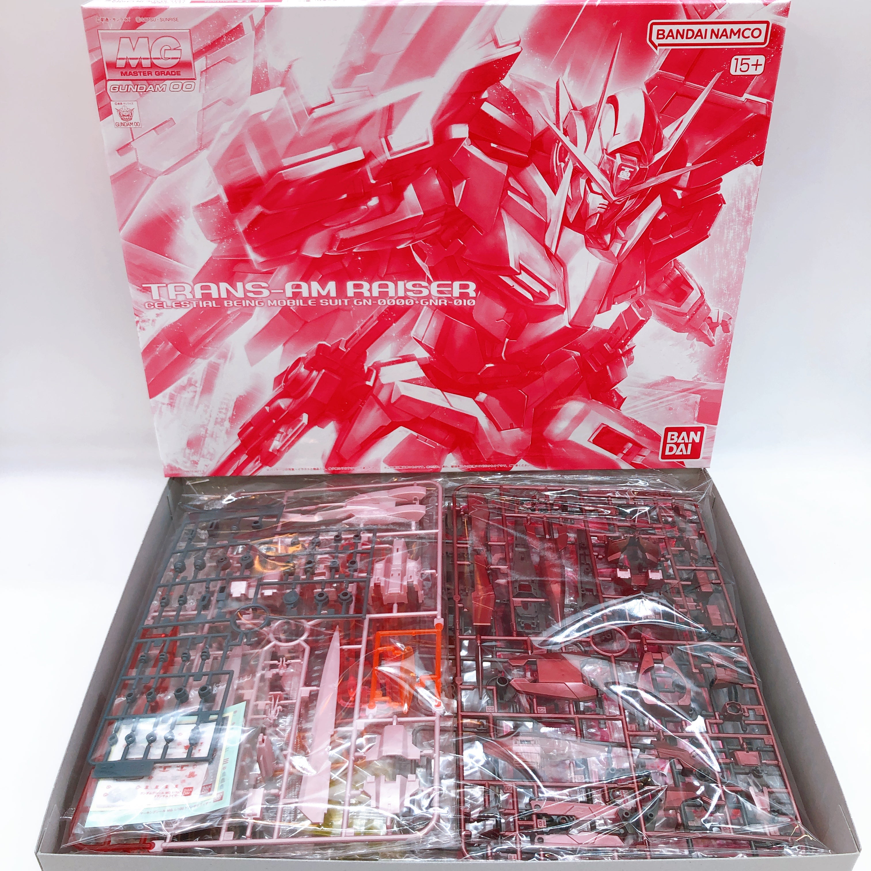 MG 1/100 TRANS-AM RAISER GN-0000+GNR-010 Gundam Model Kit 15+ Premium