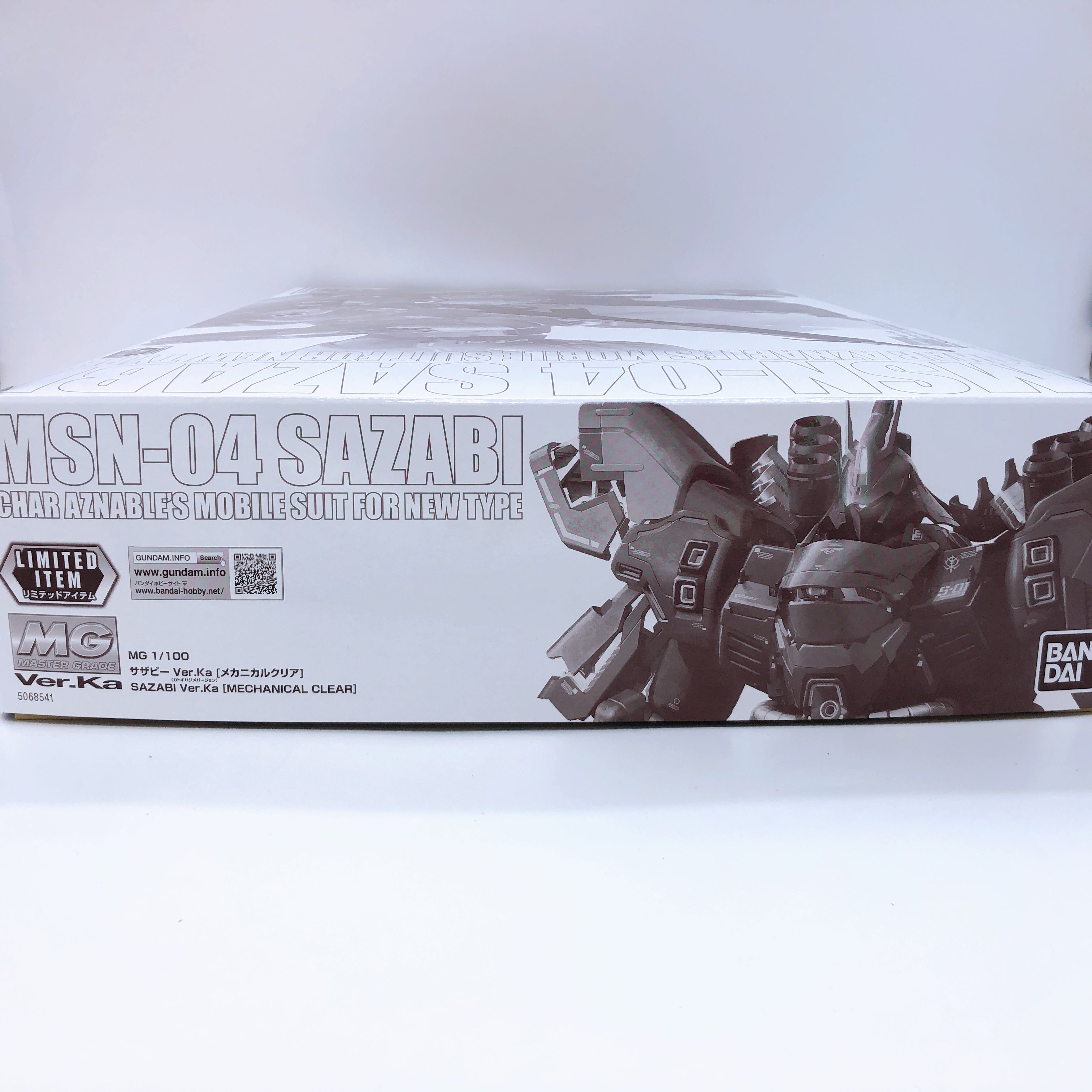 MG 1/100 Sazabi Ver.Ka Mechanical Clear Limited Model Kit Bandai NEW FASTSHIP