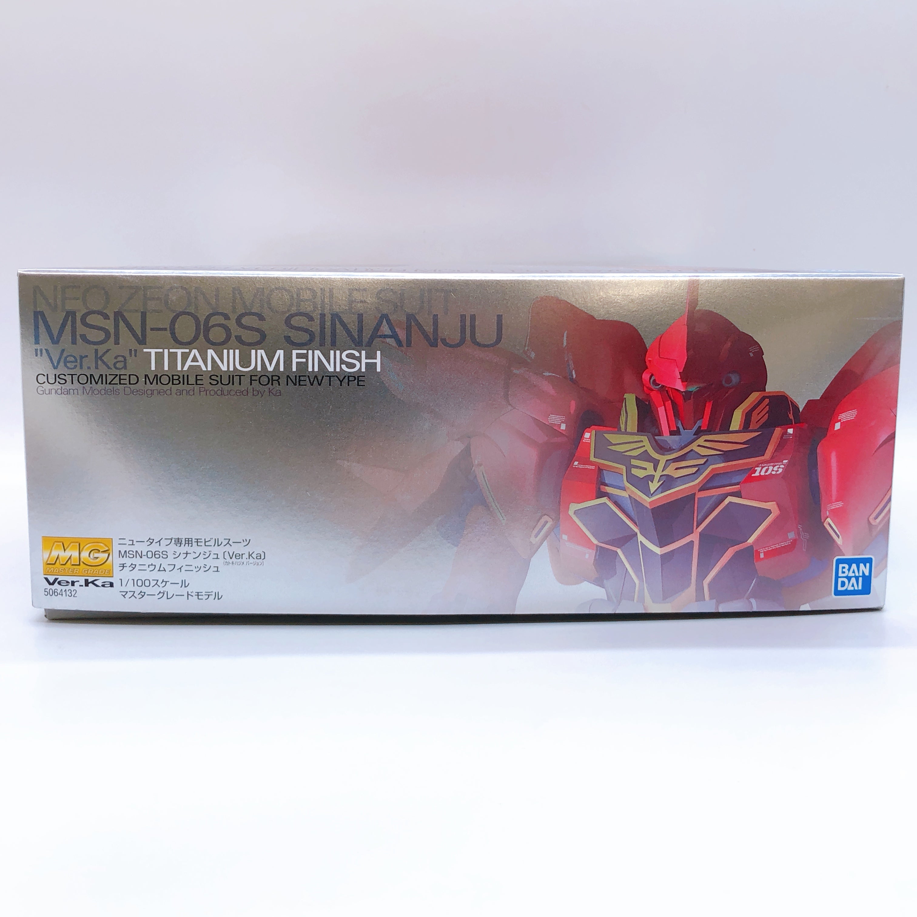 MG 1/100 Sinanju Ver.Ka Titanium Finish MSN-06S Rare Model Kit 15+ Bandai Japan
