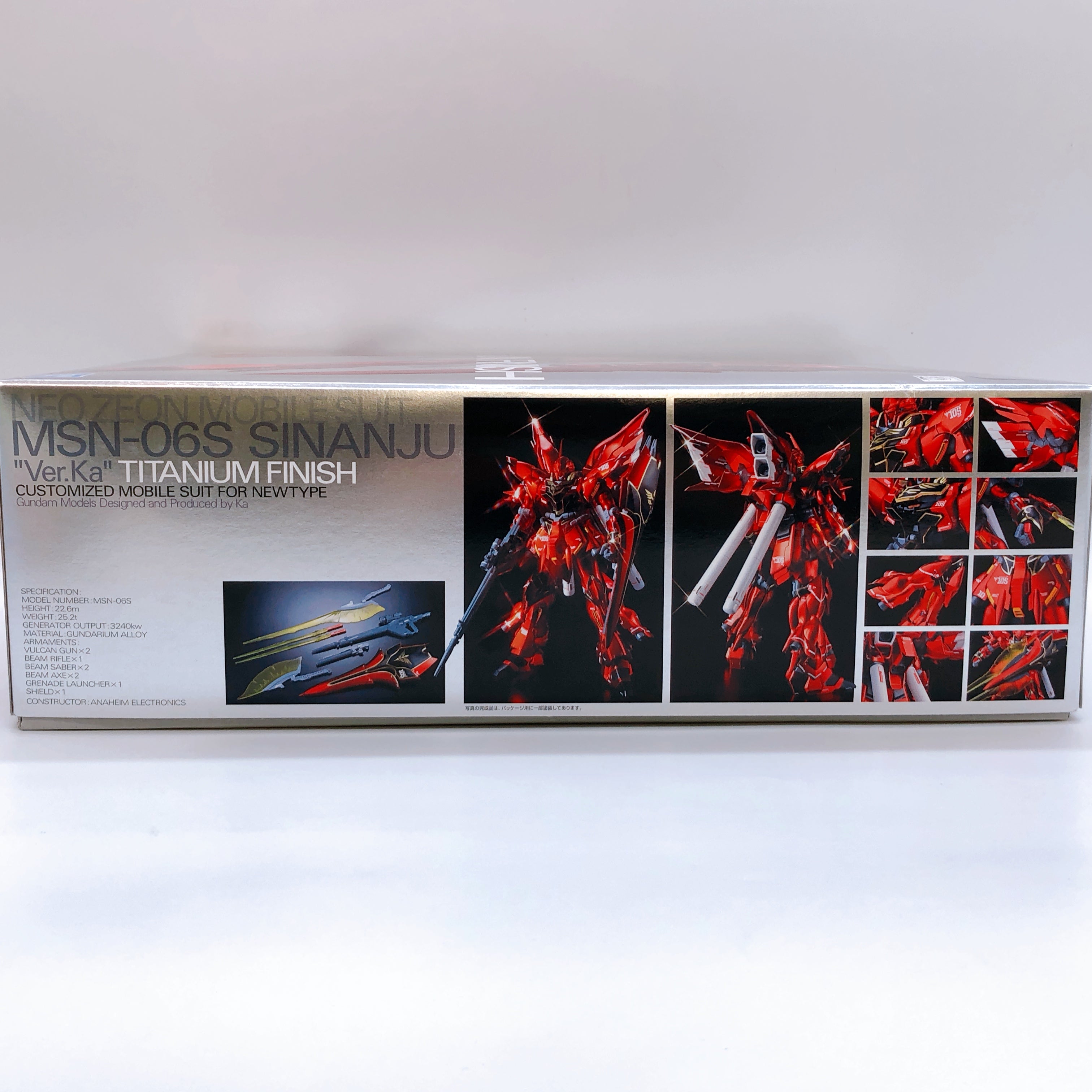 MG 1/100 Sinanju Ver.Ka Titanium Finish MSN-06S Rare Model Kit 15+ Bandai Japan