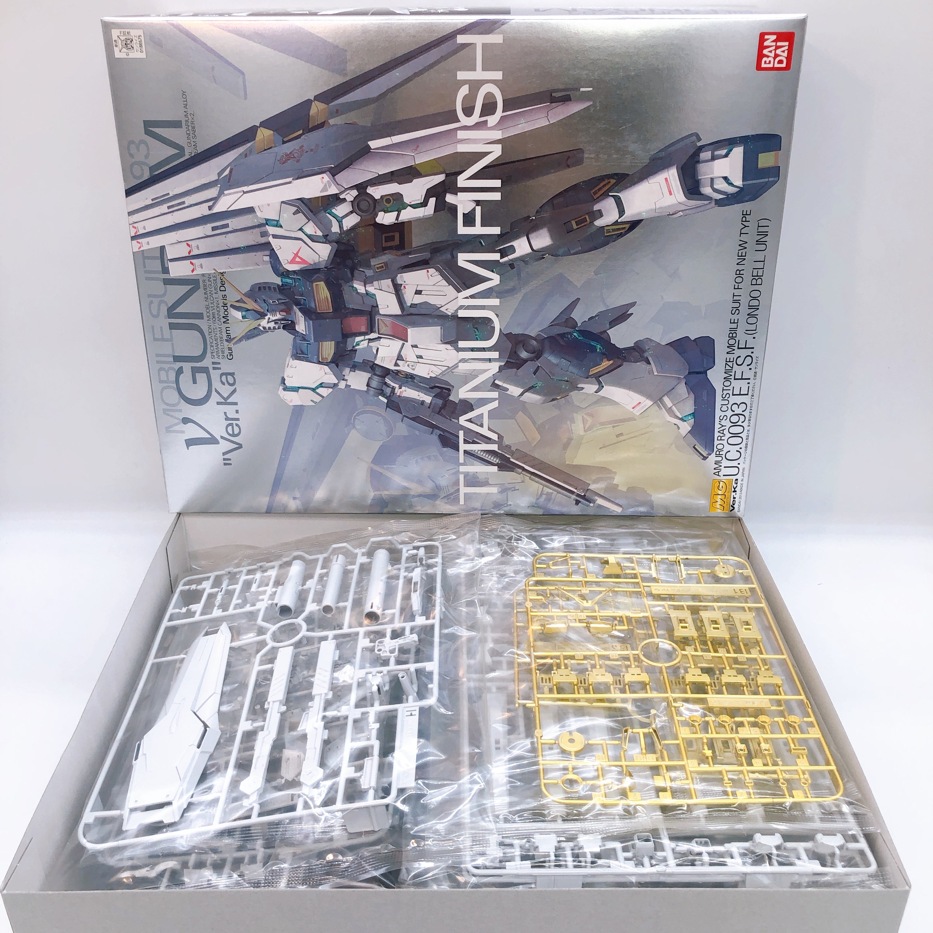 MG 1/100 RX-93 Nu Gundam Ver.Ka Titanium Finish Gunpla Bandai Model Ki