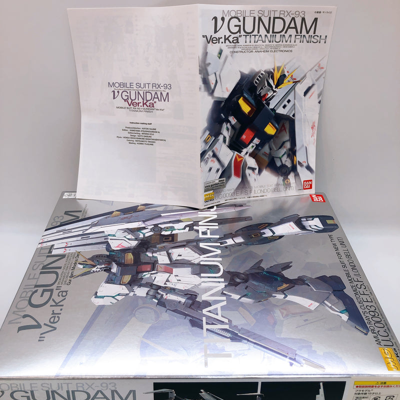 MG 1/100 RX-93 v Gundam Ver.Ka Titanium Finish Gunpla Bandai Model Kit FASTSHIP