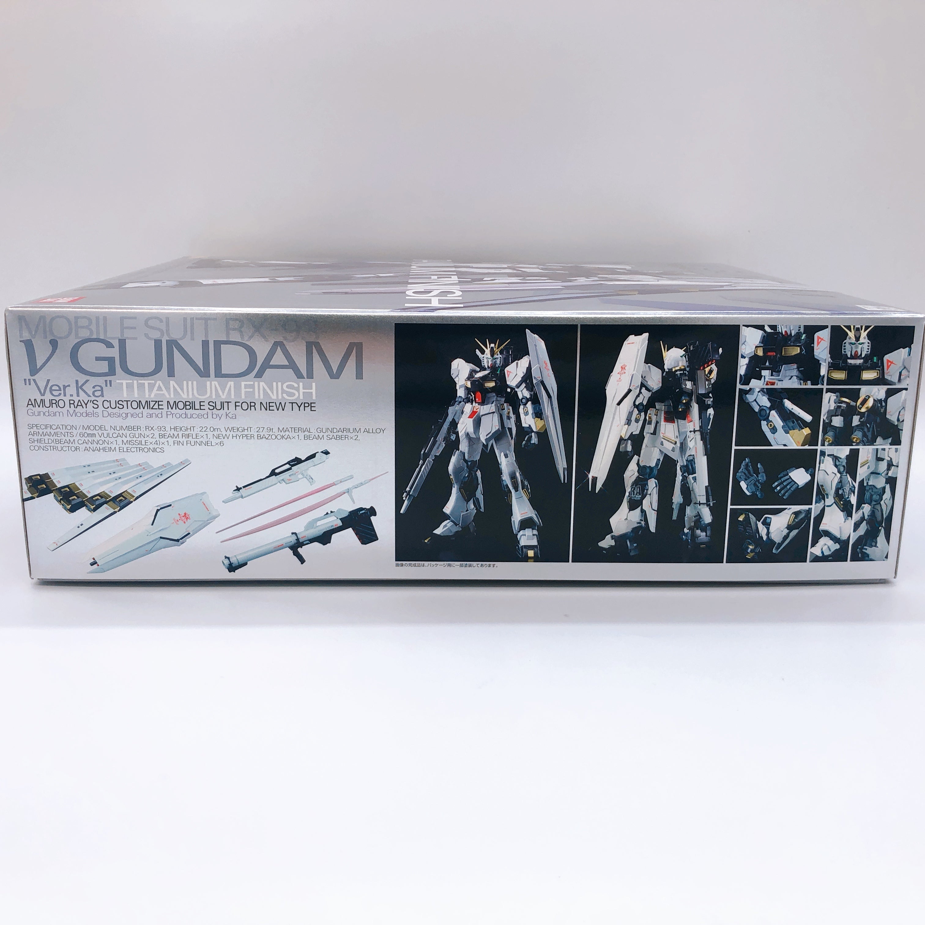 MG 1/100 RX-93 Nu Gundam Ver.Ka Titanium Finish Gunpla Bandai Model Ki