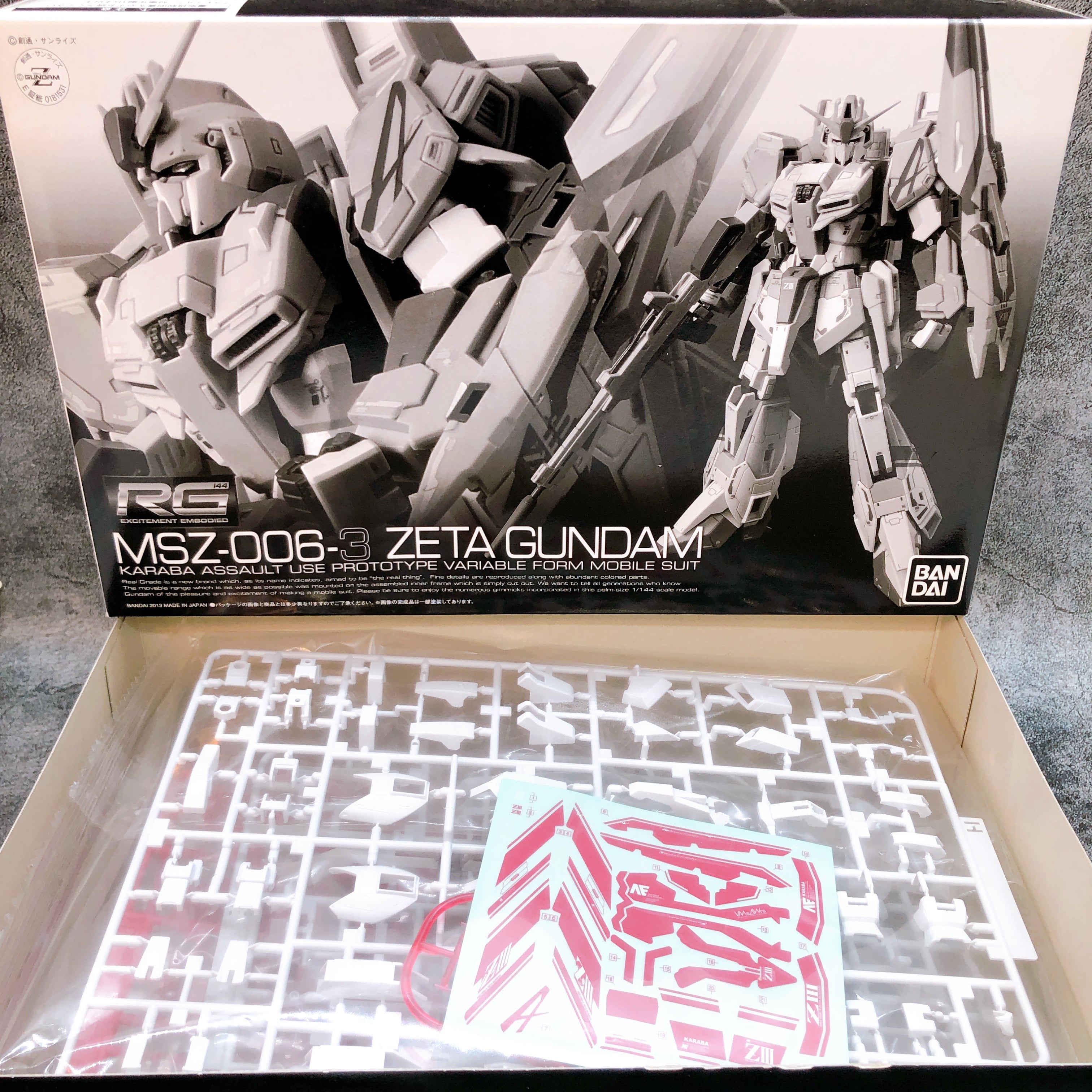 RG 1/144 Zeta Gundam Unit 3 MSZ-006-3 Model Kit Premium Bandai Japan FASTSHIP