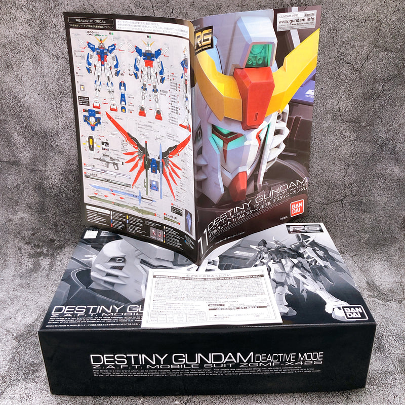 RG 1/144 Destiny Gundam Deactive Mode Gunpla Model Kit Premium Bandai Japan NEW