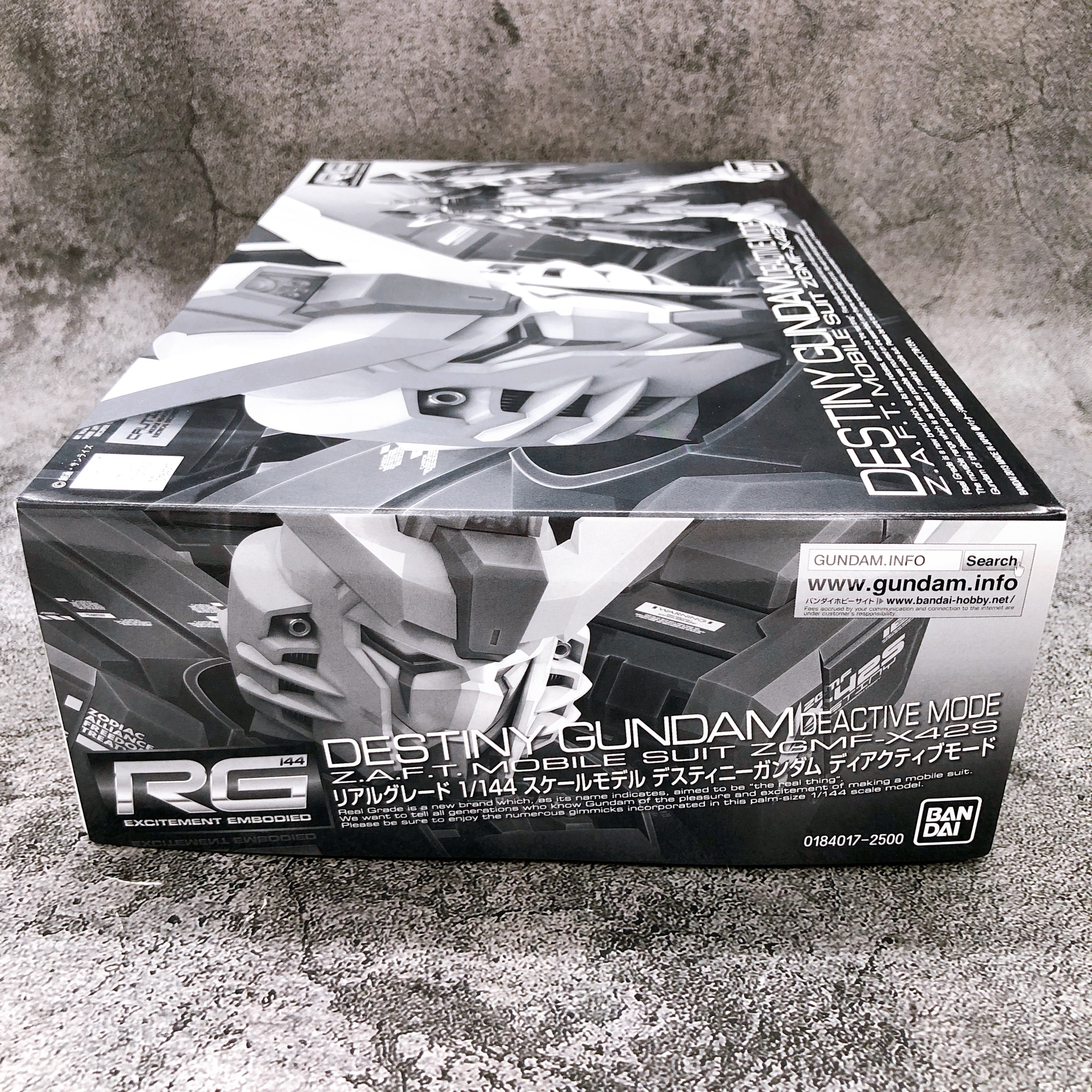 RG 1/144 Destiny Gundam Deactive Mode Gunpla Model Kit Premium Bandai