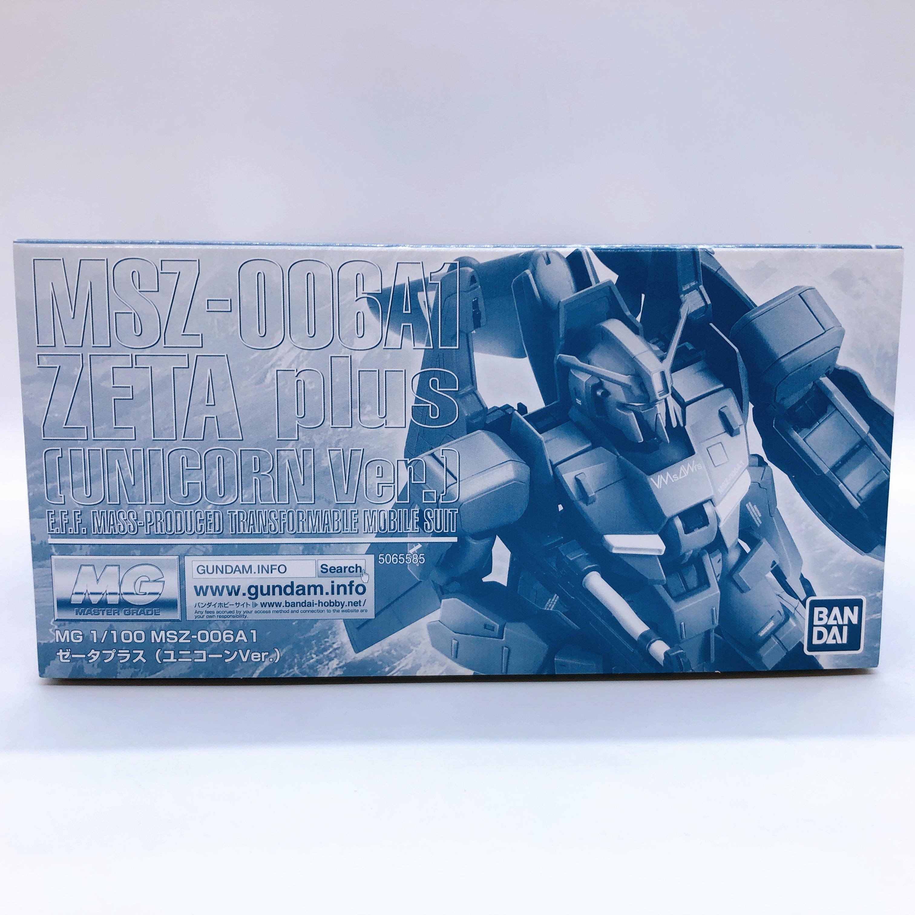 MG 1/100 Zeta Plus Unicorn Ver. MSZ-006A1 Gundam Model Kit Gunpla Bandai Japan