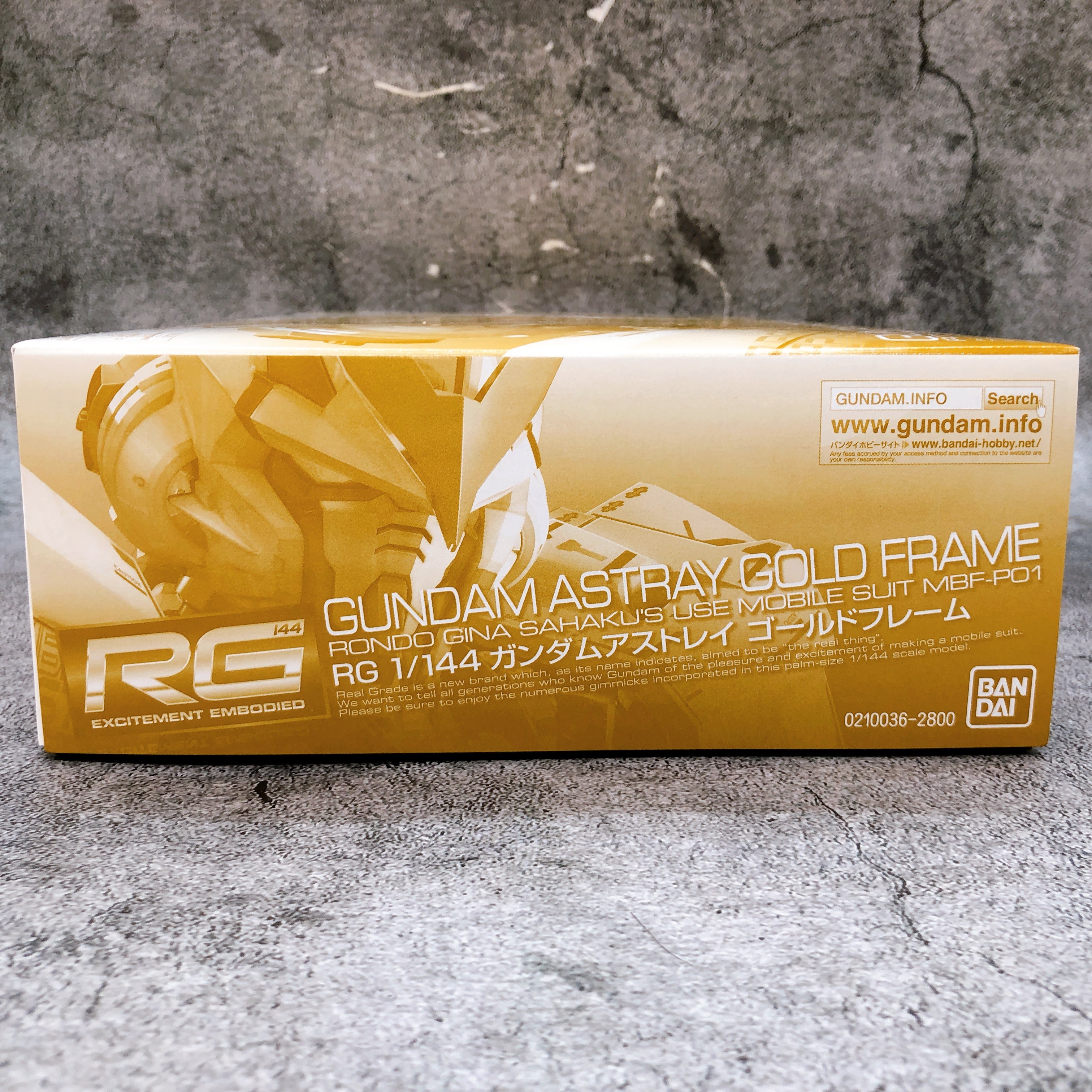RG 1/144 Gundam Astray Gold Frame MBF-P01 Model Kit Premium Bandai Japan NEW
