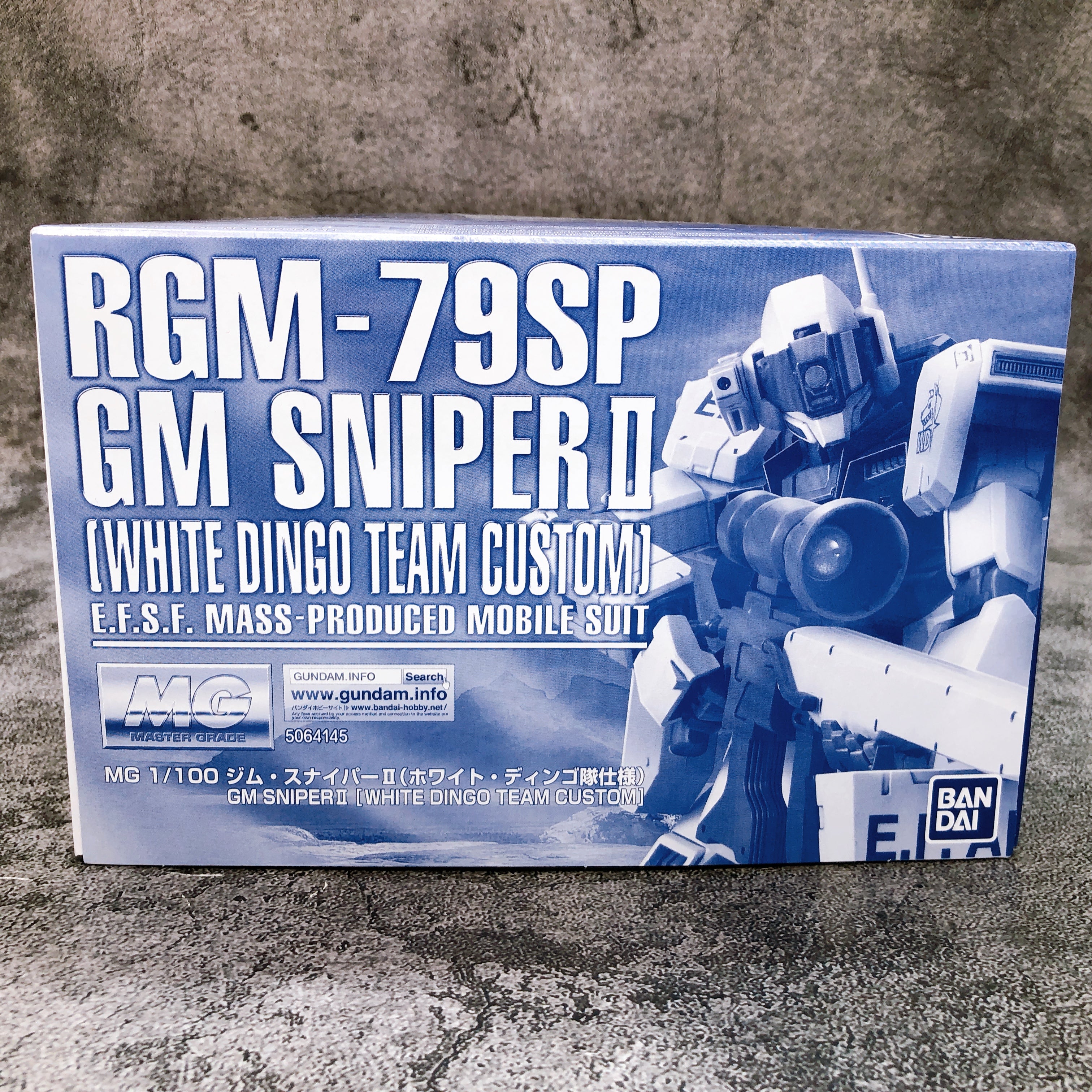 MG 1/100 GM Sniper II White Dingo Team Custom RGM-79SP Gundam Model Ki