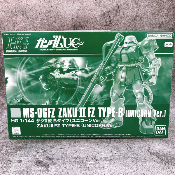 HGUC 1/144 Zaku II Kai FZ Type B Unicorn Ver Model Kit Premium Bandai Japan NEW