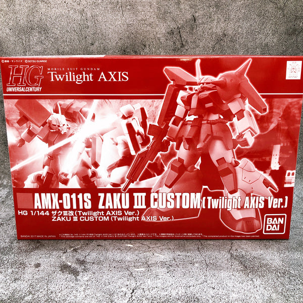 HG 1/144 Zaku III 3 Custom Twilight Axis Ver. AMX-011S Gundam Model Kit Gunpla