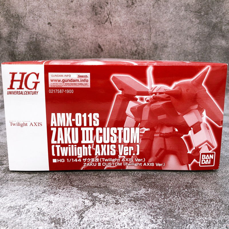 HG 1/144 Zaku III 3 Custom Twilight Axis Ver. AMX-011S Gundam Model Kit Gunpla