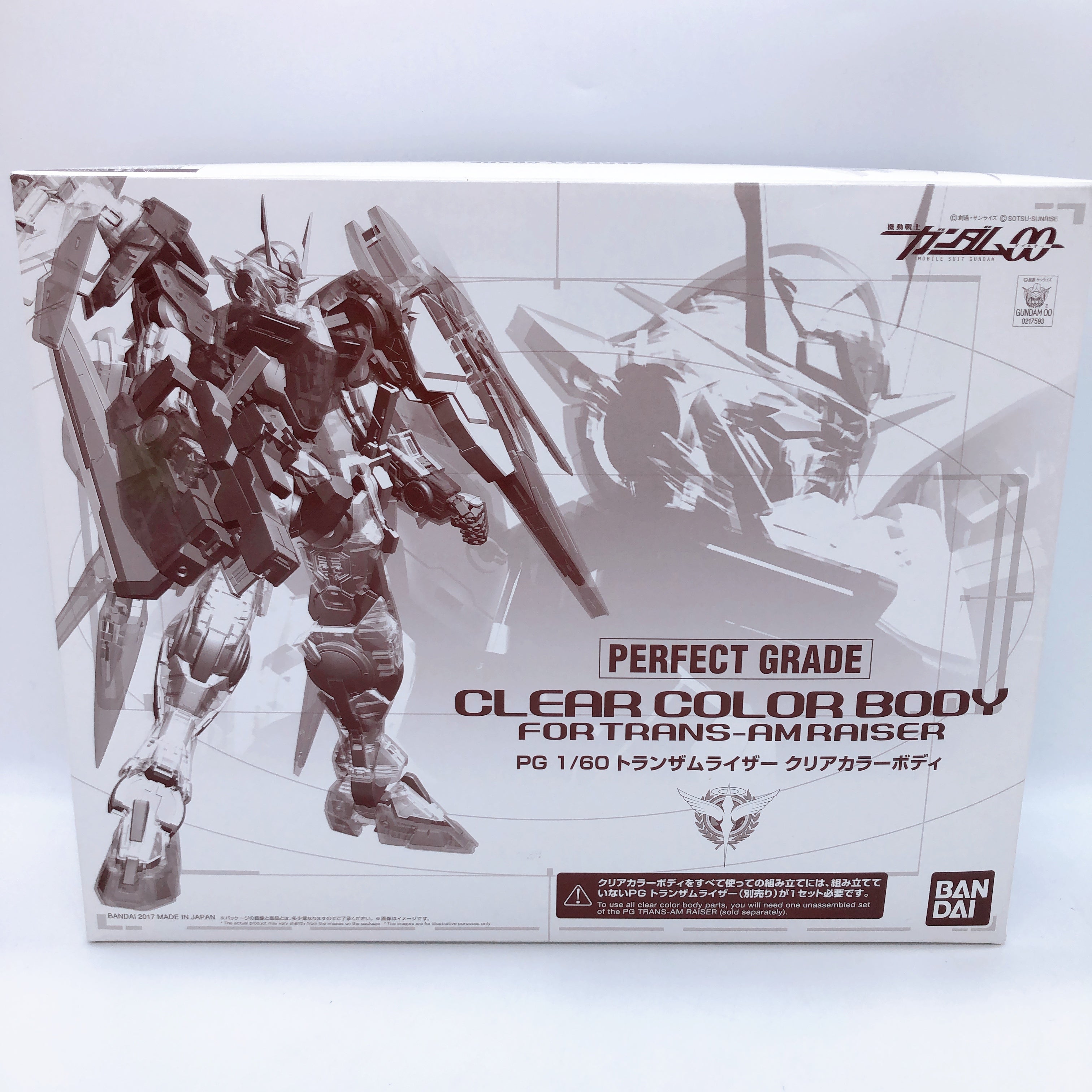 PG 1/60 Clear Color Body for TRANS-AM RAISER Model Kit Premium Bandai Japan NEW