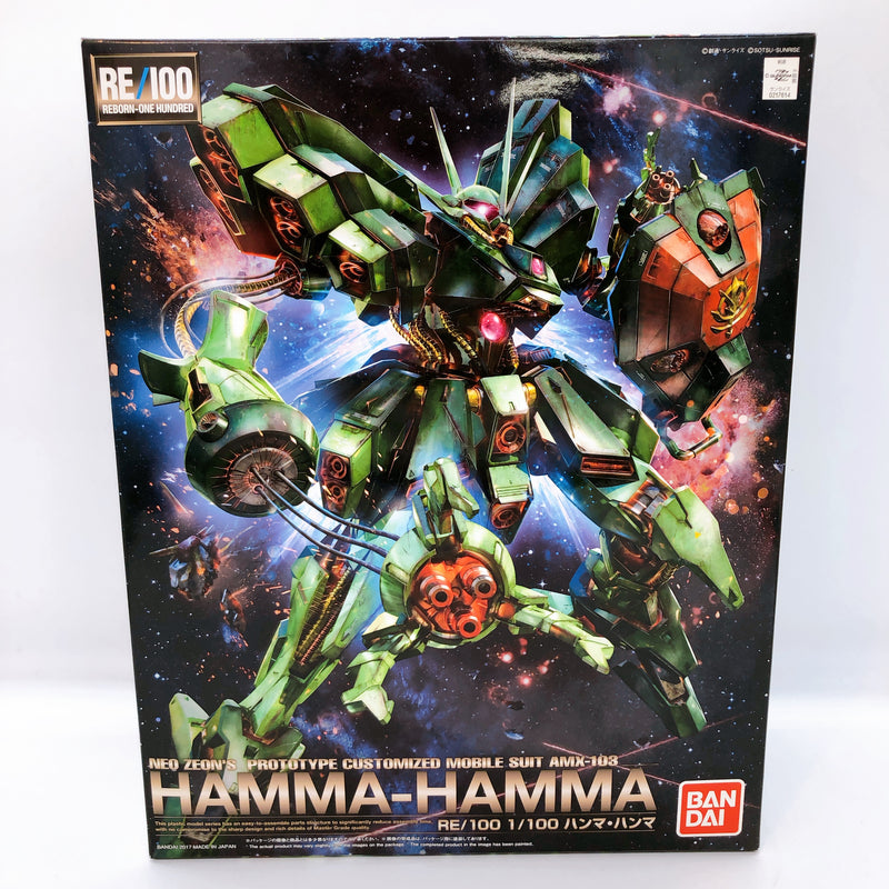 RE/100 1/100 Hamma Hamma AMX-103 Bandai Japan Gundam Model Kit Gunpla Neo Zeon