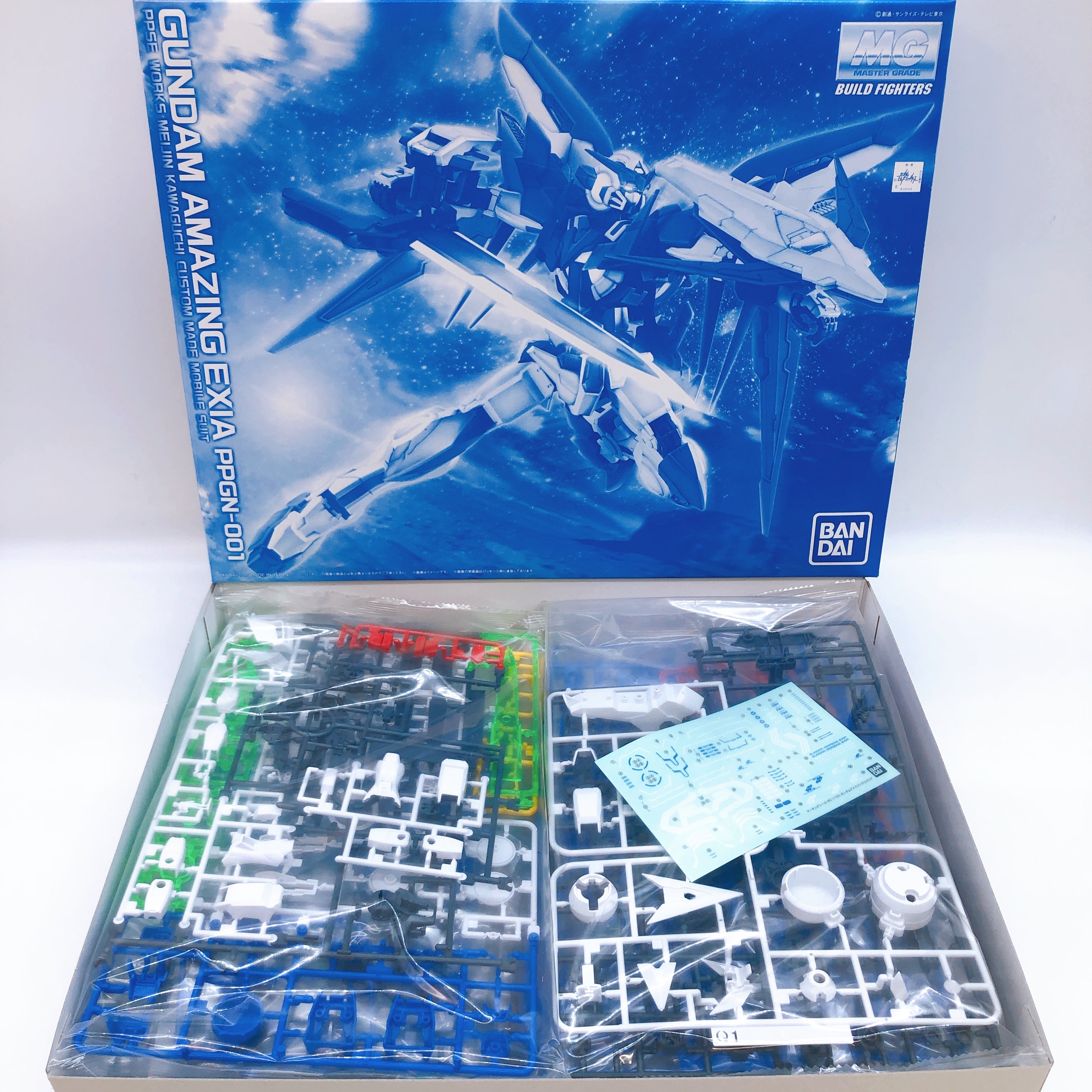 MG 1/100 Gundam Amazing Exia Build Fighters Model Kit 15+ Premium Bandai Japan