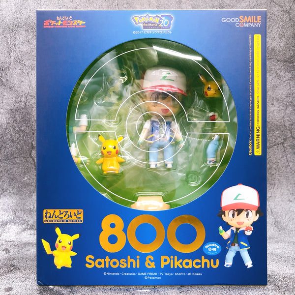 Pokemon Satoshi & Pikachu Nendoroid 800 Action Figure Good Smile Company NEW