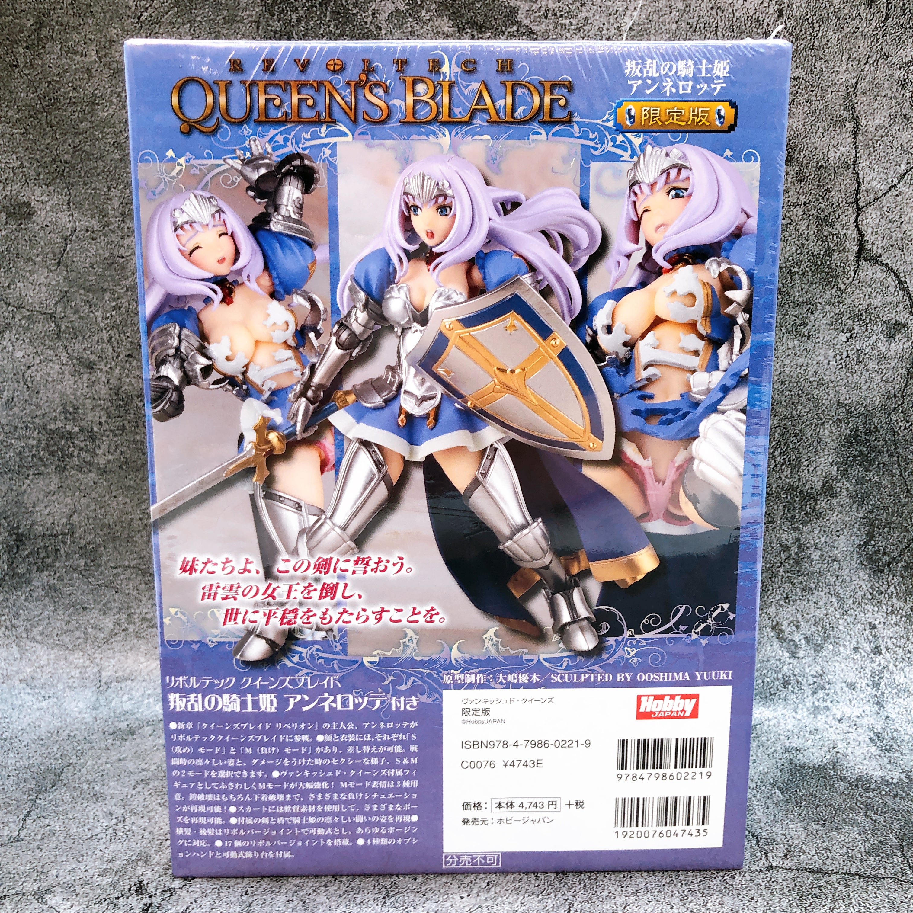 Queen's Blade Annelotte Revoltech Kaiyodo Action Figure + Vanquished Queens Book
