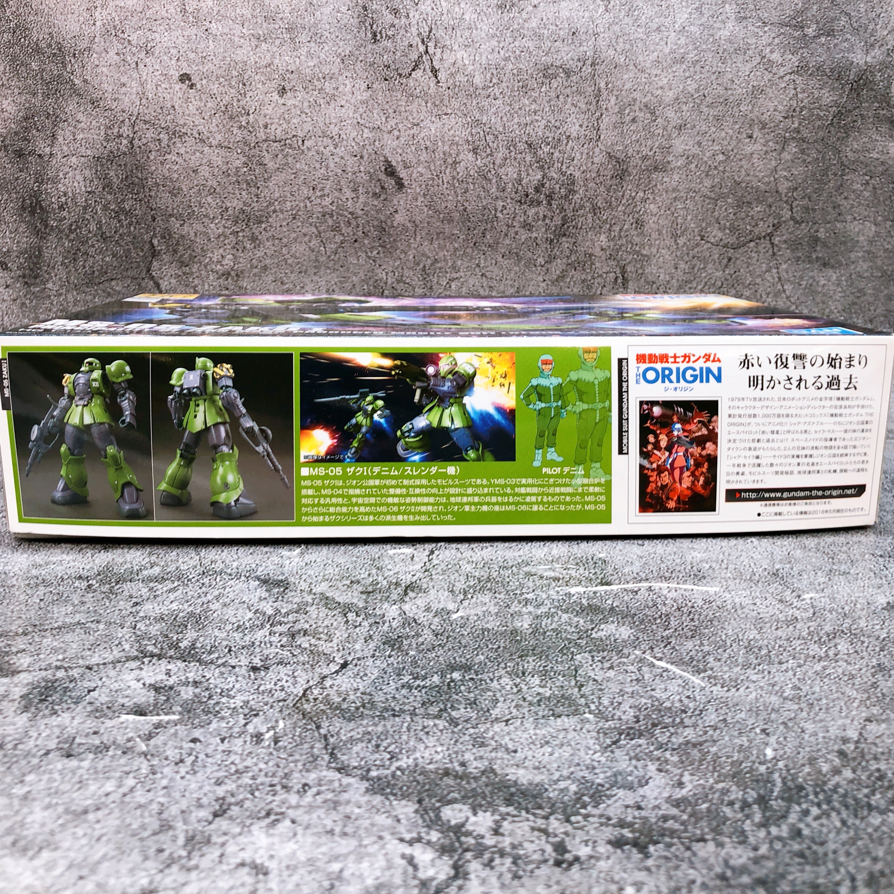 HG 1/144 MS-05 Zaku I Denim/Slender Machine Gundam THE ORIGIN Model Ki