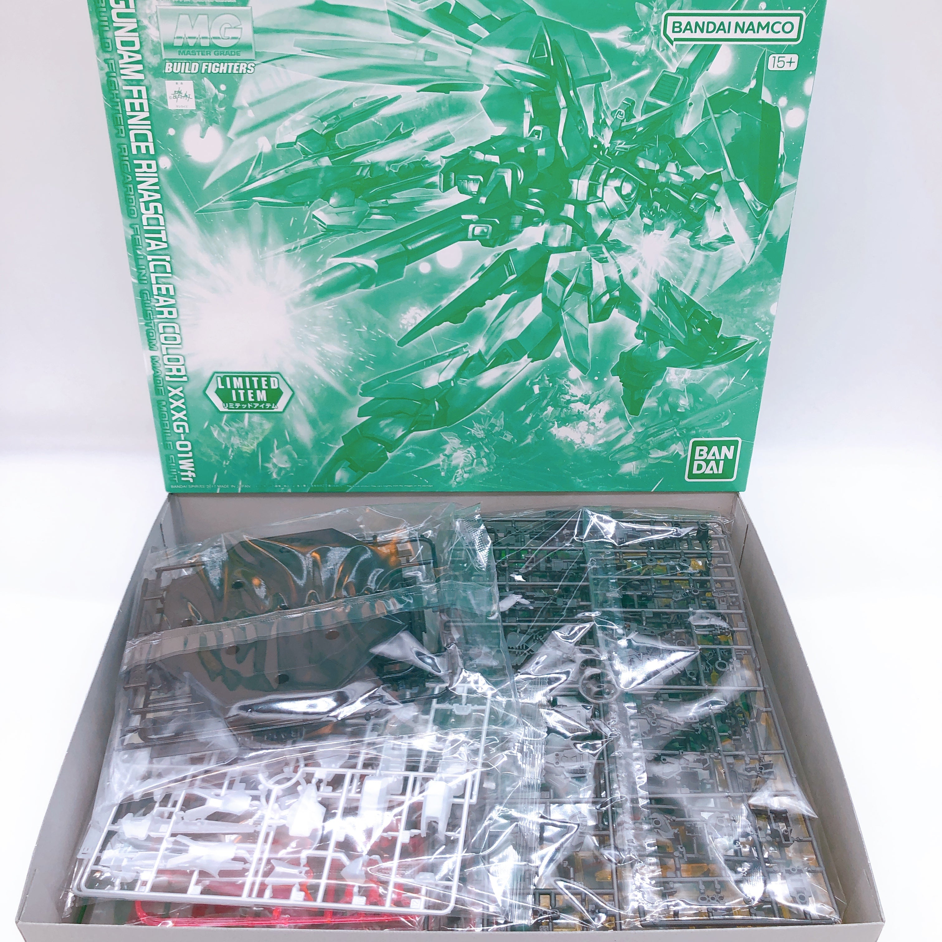 MG 1/100 Gundam Fenice Rinascita Clear Color Limited Model Kit Bandai Japan NEW
