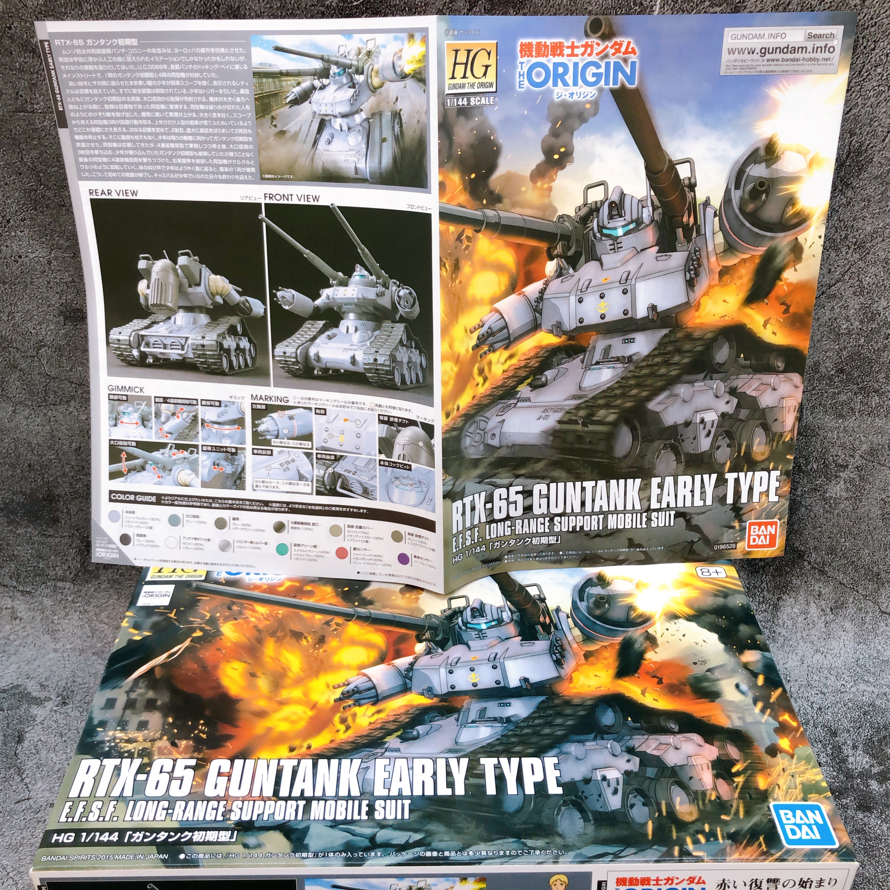 HG 1/144 GUNTANK Early Type RTX-65 Gundam THE ORIGIN Model Kit Bandai Japan NEW