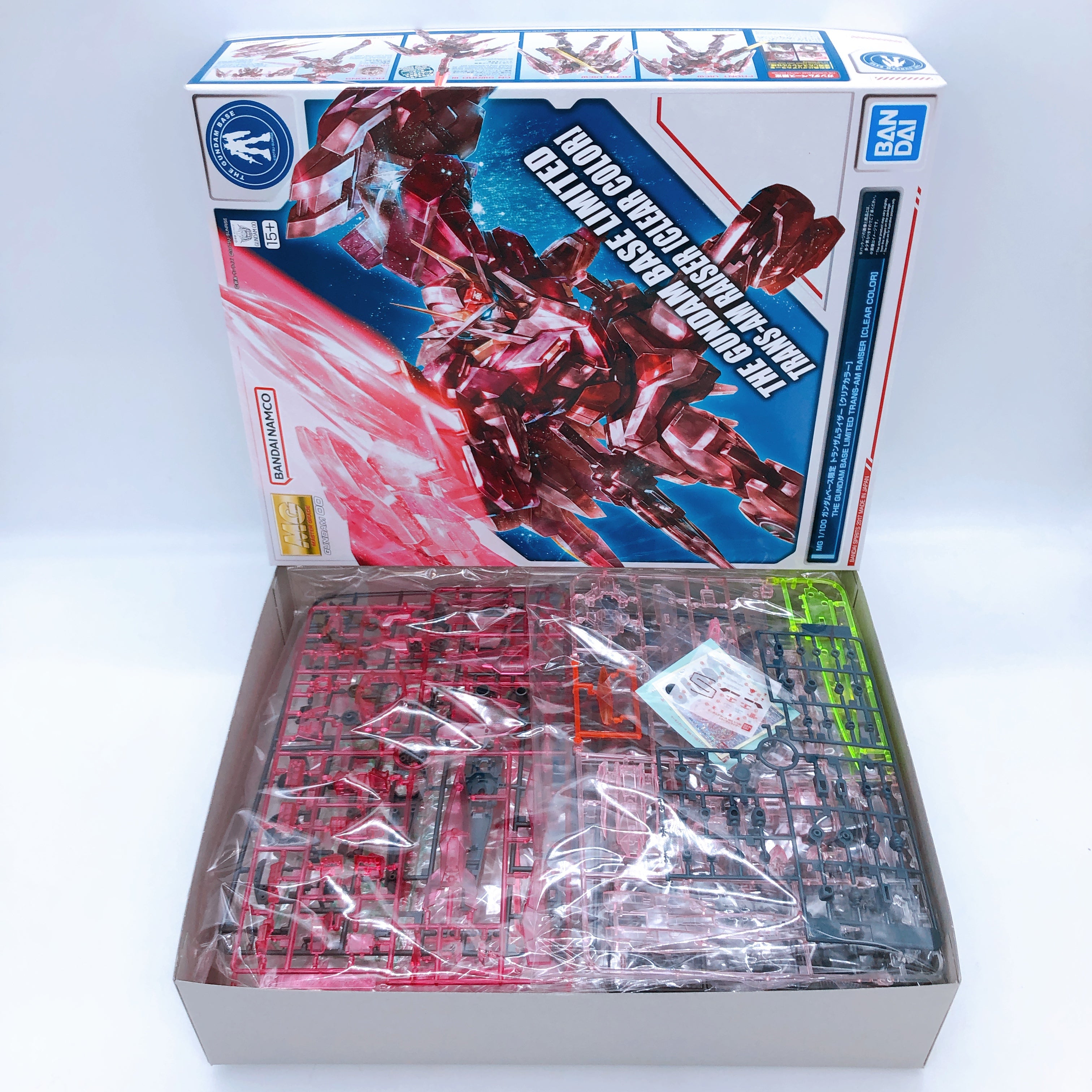 MG 1/100 TRANS-AM RAISER Clear Color Limited Model Kit Bandai Japan NE