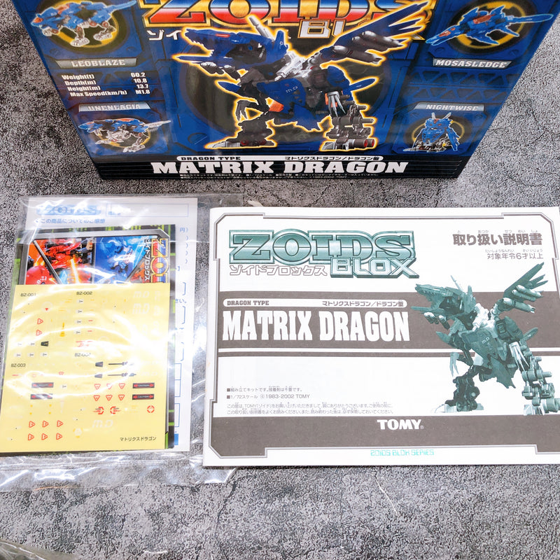 ZOIDS Blox Matrix Dragon Dragon Type 1/72 Scale Model Kit Tomy Japan FASTSHIP