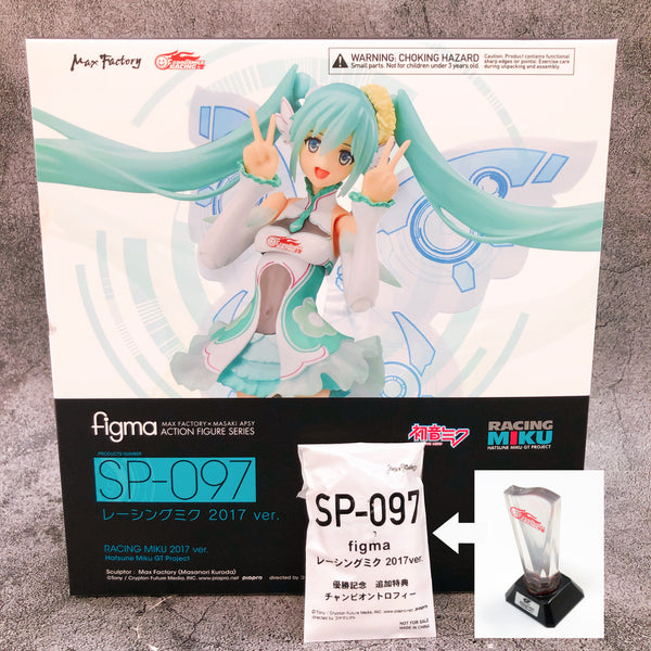 (w/Bonus) Hatsune Miku Racing 2017 ver. GT Project Figma SP-097 Action Figure