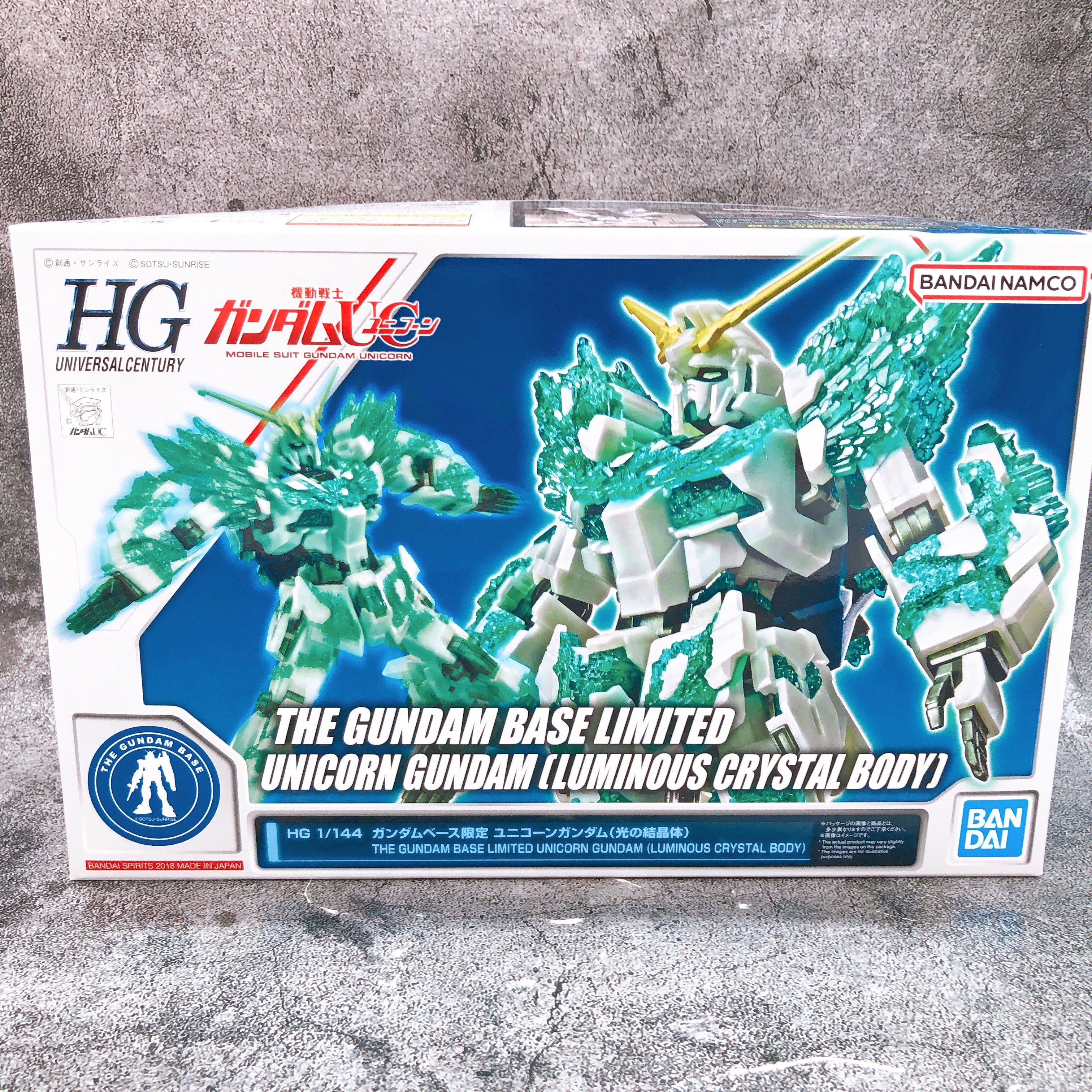 HG 1/144 Unicorn Gundam Luminous Crystal Body Limited Model Kit Bandai Japan NEW