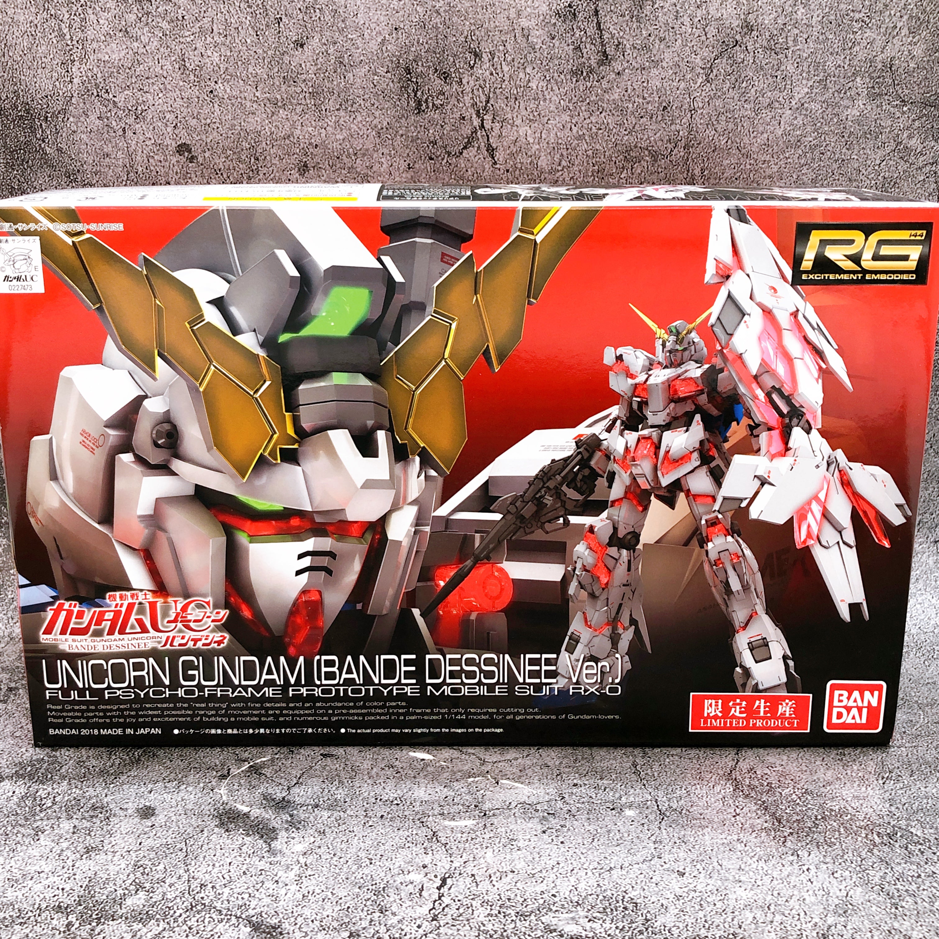 RG 1/144 Unicorn Gundam Bande Dessinee Ver Limited Model Kit Bandai Japan NEW