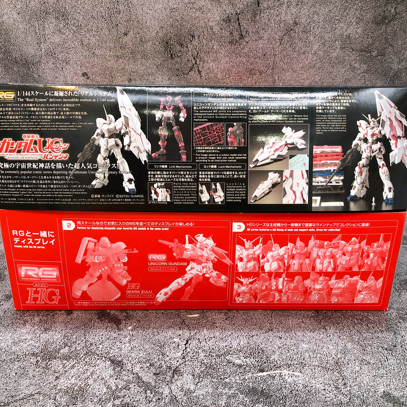 RG 1/144 Gundam Unicorn Bande Dessinee Ver. Model Kit Bandai Japan NEW FASTSHIP