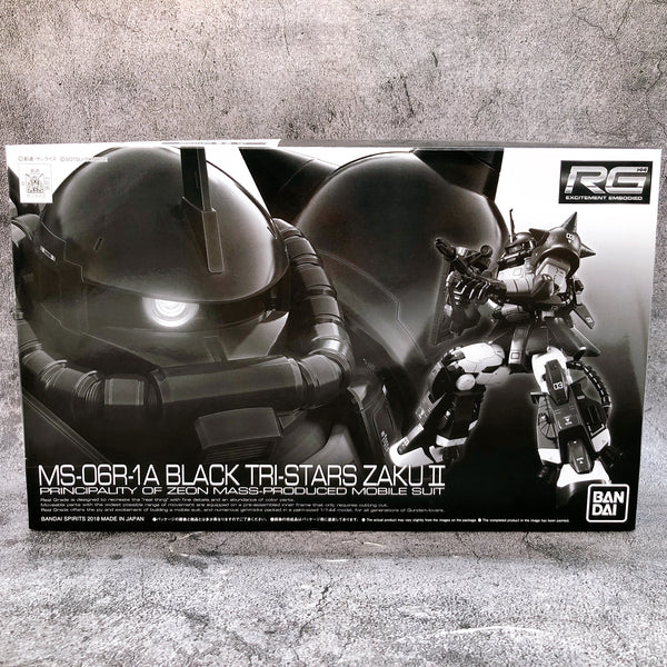 RG 1/144 MS-06R-1A Black Tri-Stars Zaku II Model Kit Premium Bandai Japan NEW