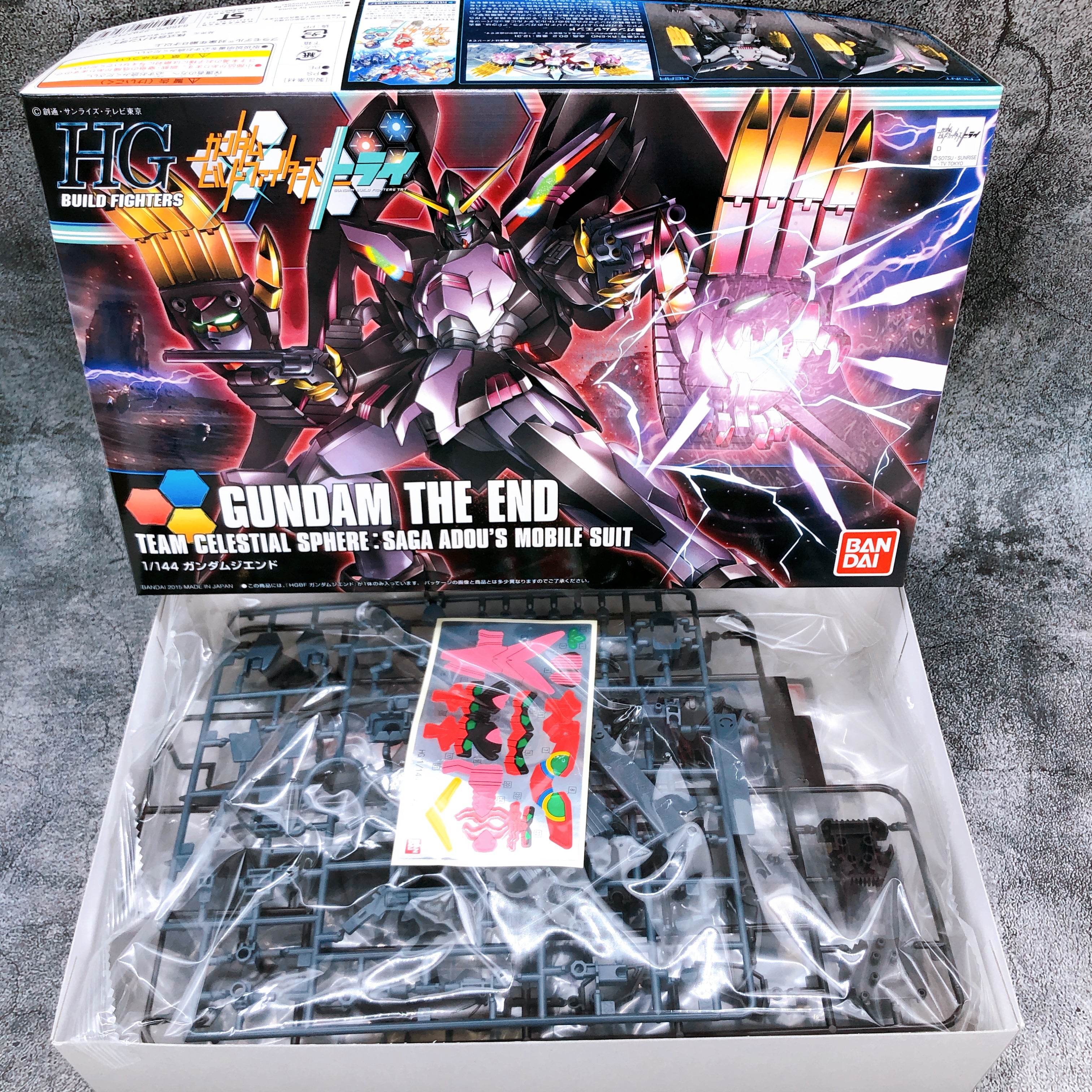 HGBF 1/144 Gundam THE END Gundam Build Fighters Try Model Kit Bandai from Japan