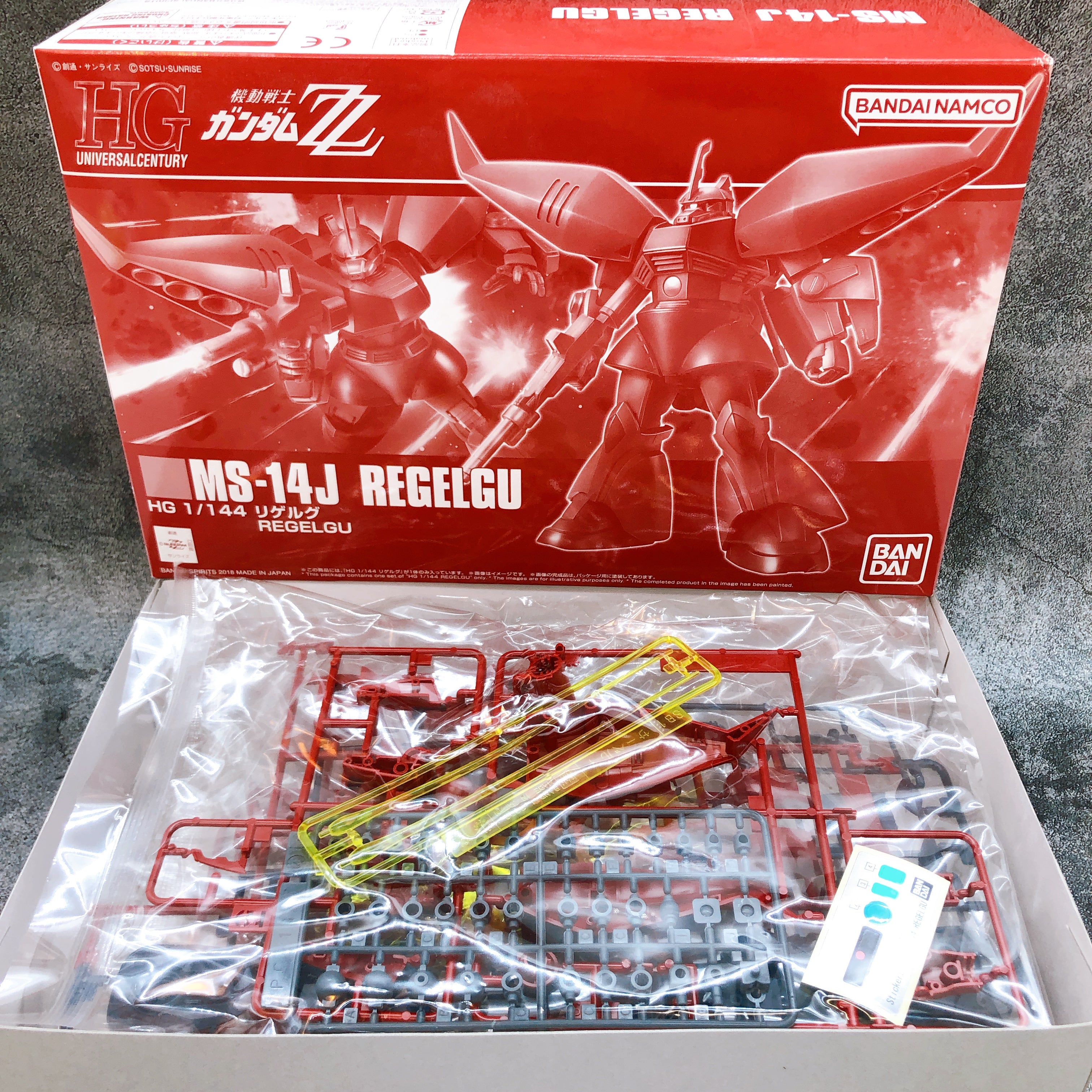 HGUC 1/144 Regelgu MS-14J Gundam ZZ Model Kit Premium Bandai Japan NEW FASTSHIP