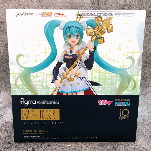 Hatsune Racing Miku 2018 ver. Figma SP-103 Max Factory Action Figure Japan New