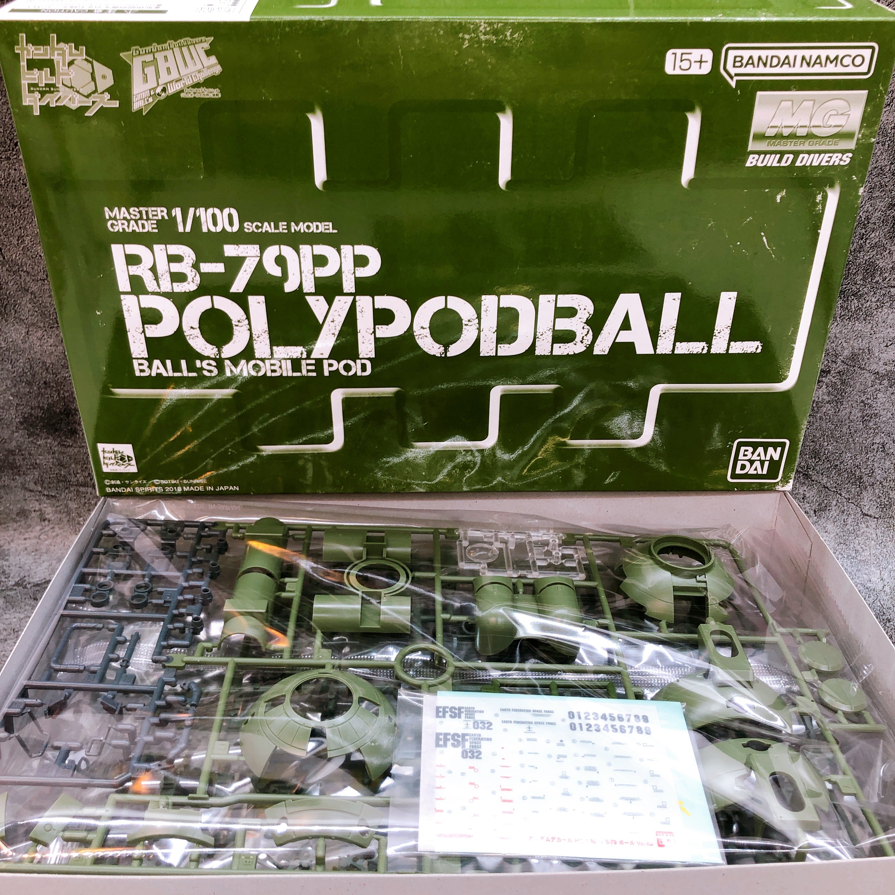 MG 1/100 POLYPODBALL Gundam Build Divers Model Kit Premium Bandai Japan FASTSHIP