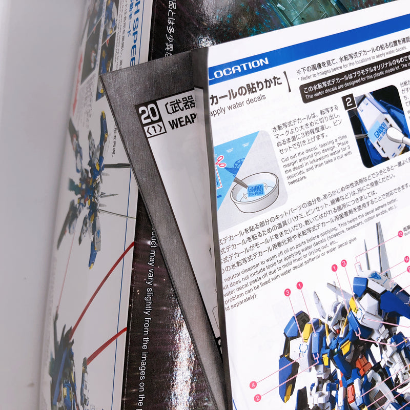 MG 1/100 Gundam Avalanche Exia Dash Gundam 00 Model Kit Premium Bandai Japan NEW