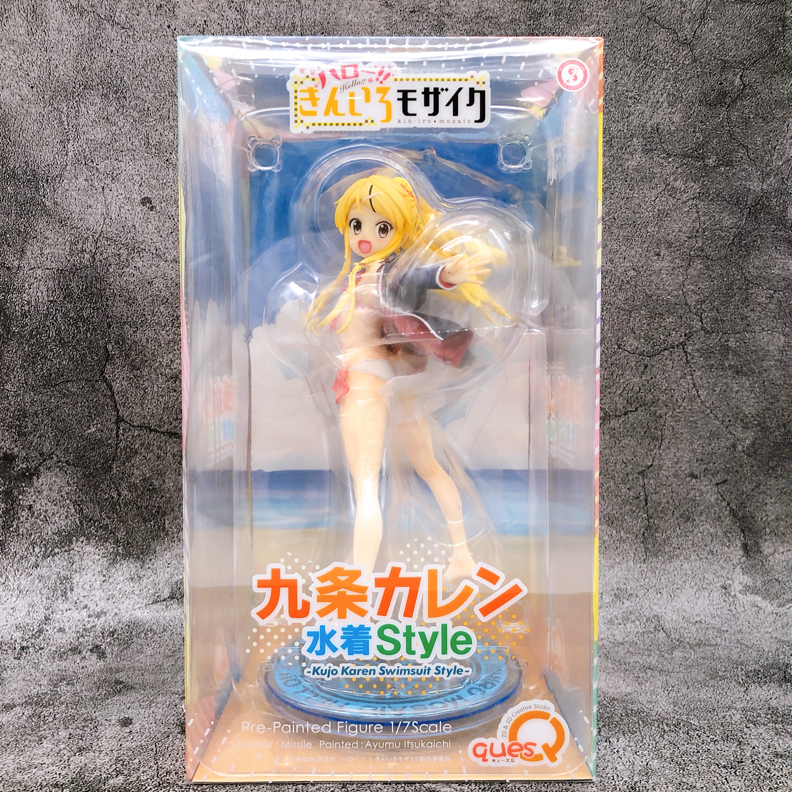 Kin-iro Mosaic Karen Kujo Swimsuit Style 1/7 Scale Figure quesQ Japan FASTSHIP