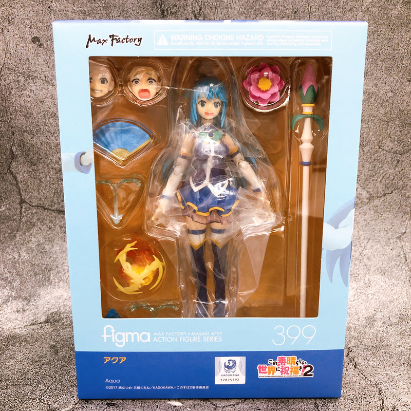 (w/Bonus) Konosuba 2 Aqua Figma 399 Action Figure Max Factory Japan NEW