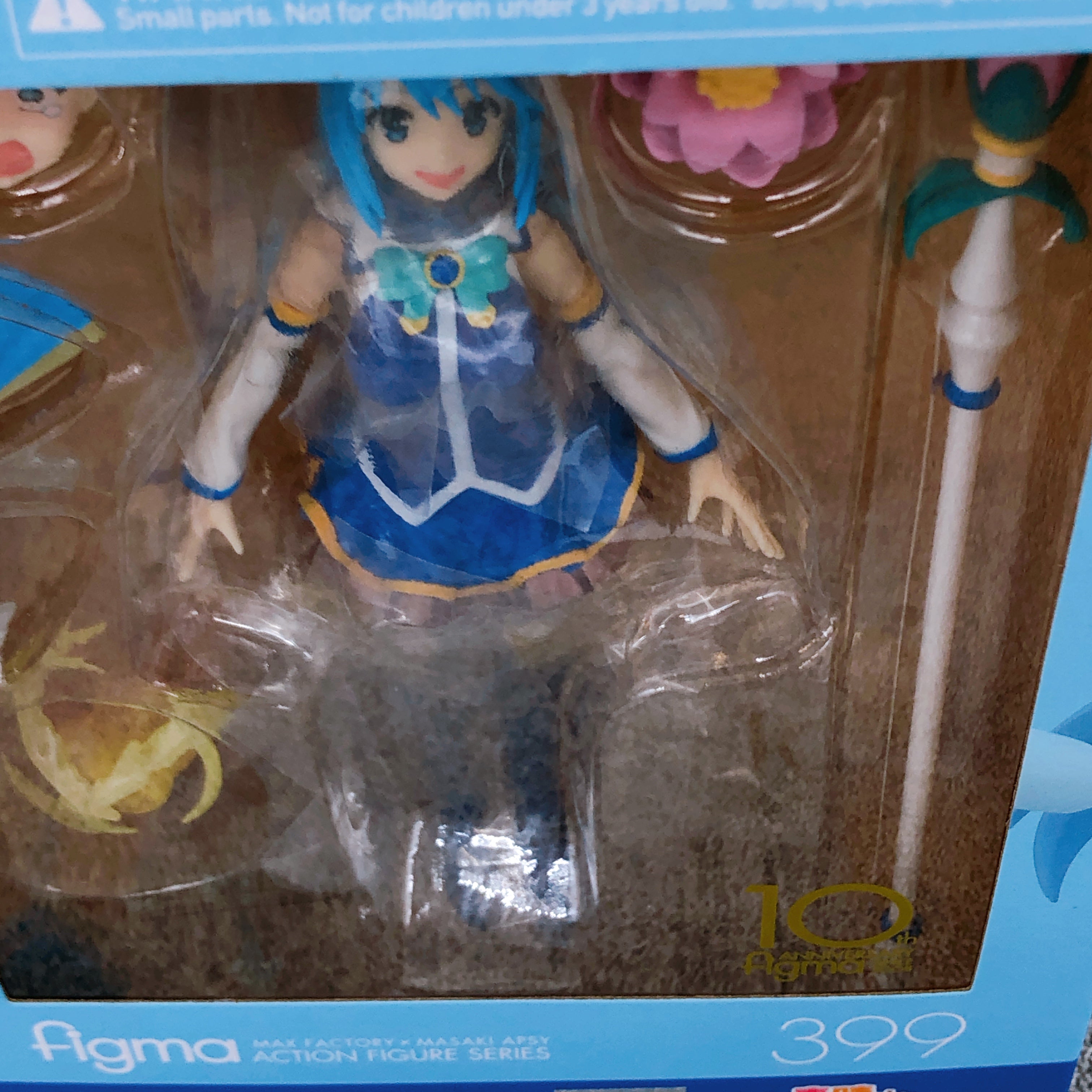 w/ Bonus Face ) Konosuba 2 Aqua figma 399 Action Figure Max Factory N