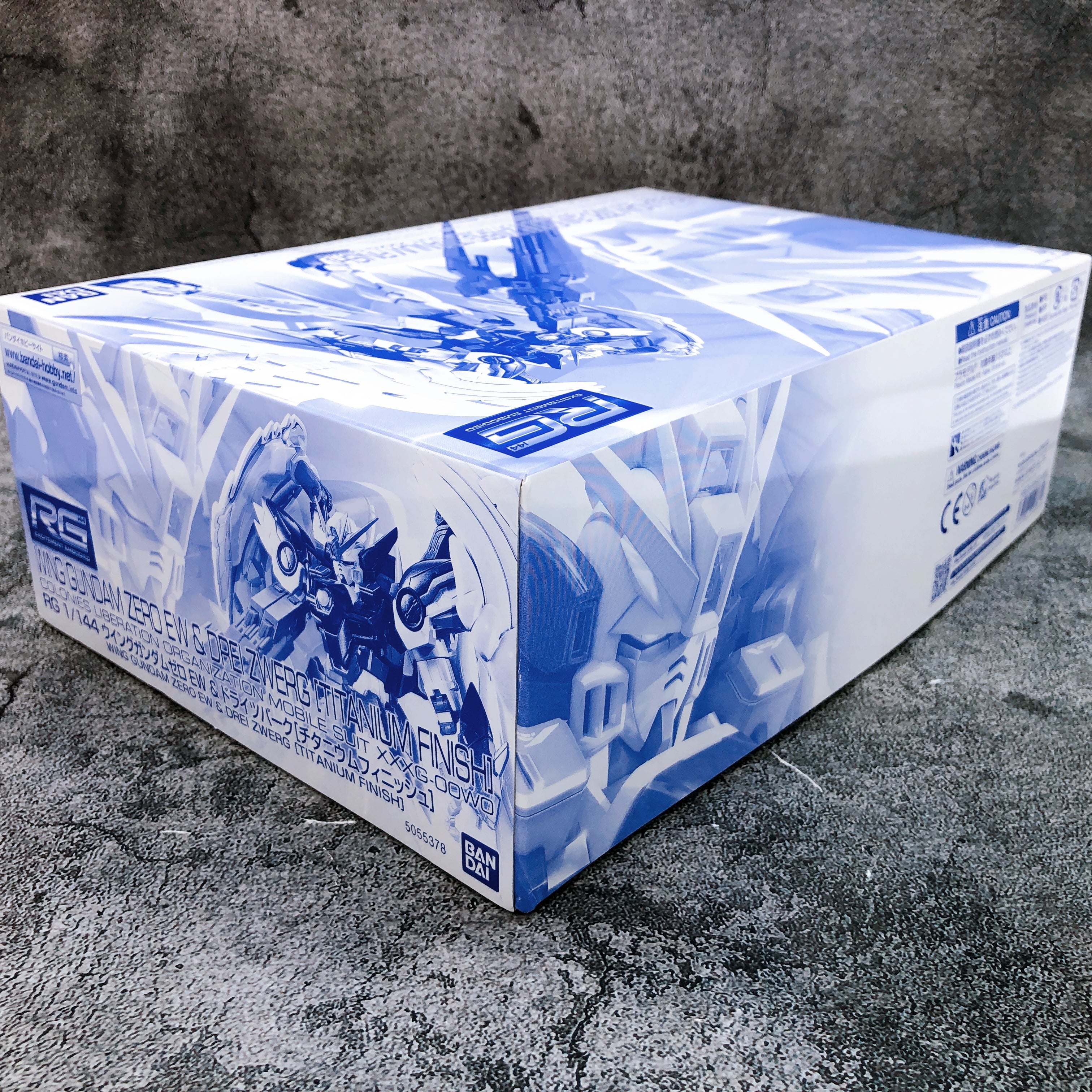 RG 1/144 Wing Gundam Zero EW & Drei Zwerg Titanium Finish Kit Premium Bandai NEW